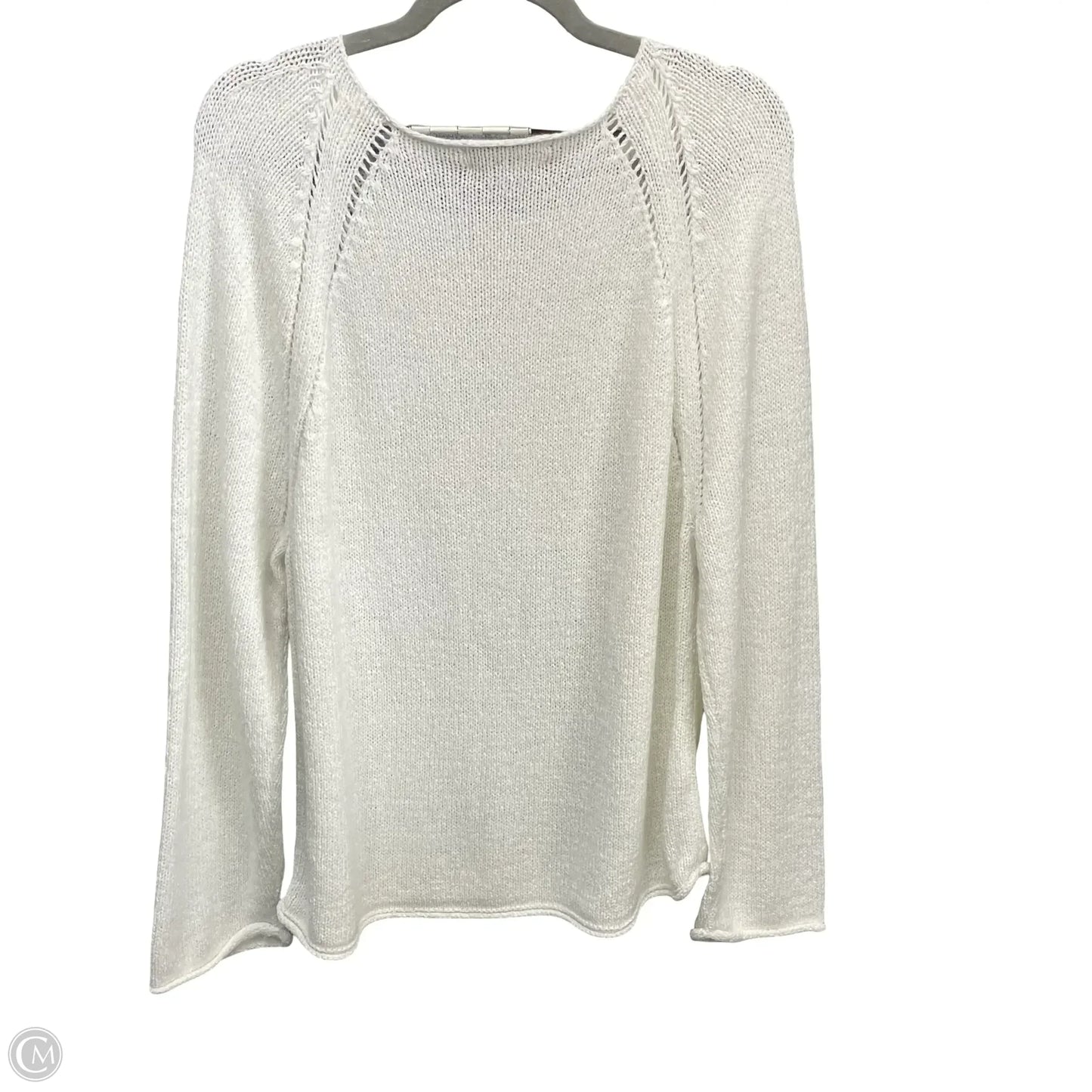 Sweater By Loft In Ivory, Size: Xl