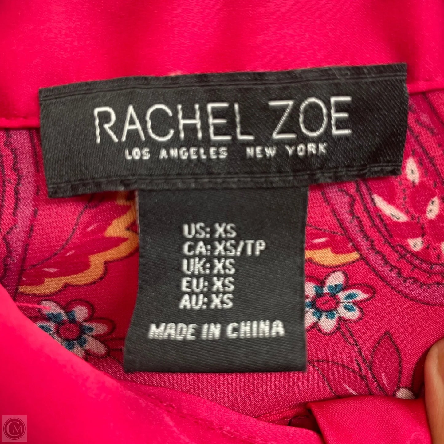 Blouse Long Sleeve By Rachel Zoe In Pink, Size: Xs