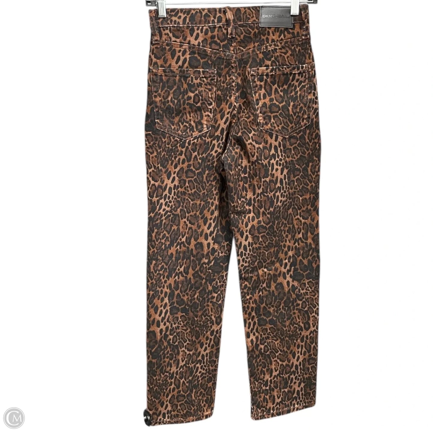 Jeans Straight By Dkny In Black & Brown, Size: 2