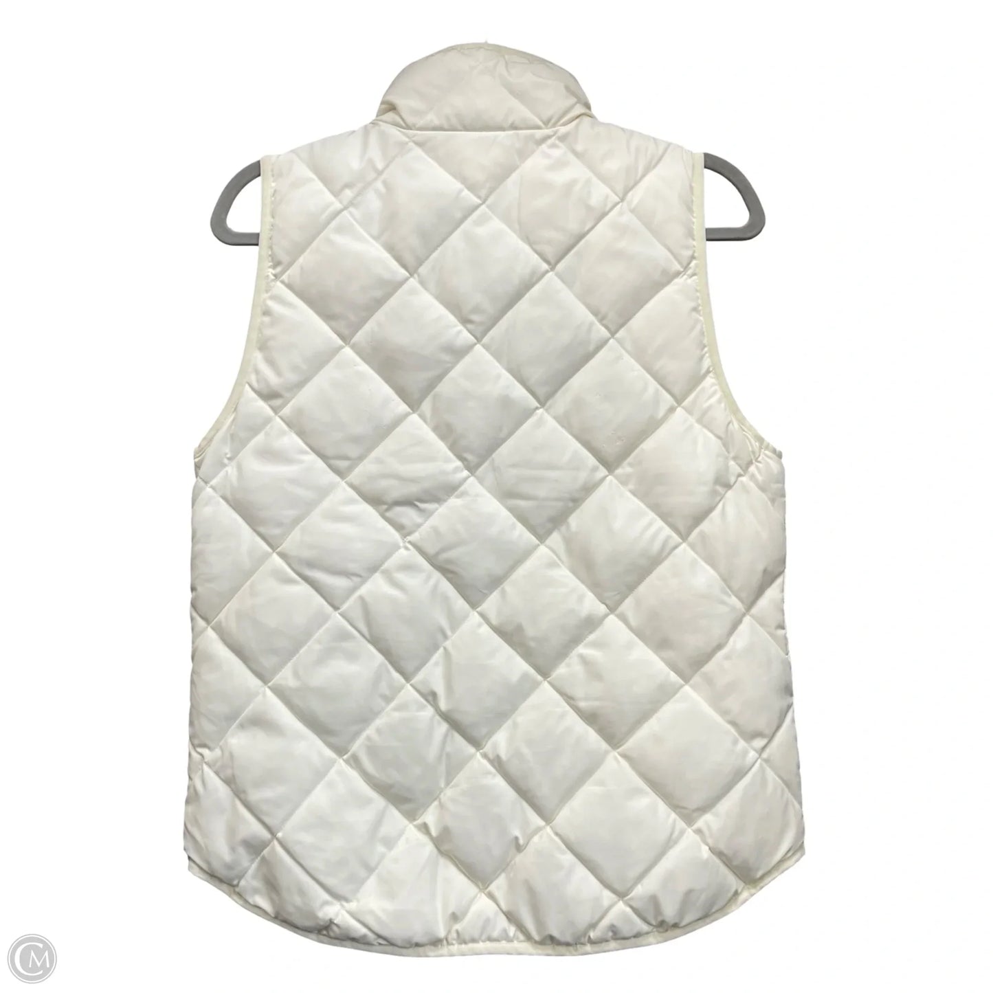 Vest Puffer & Quilted By J. Crew In Ivory, Size: S