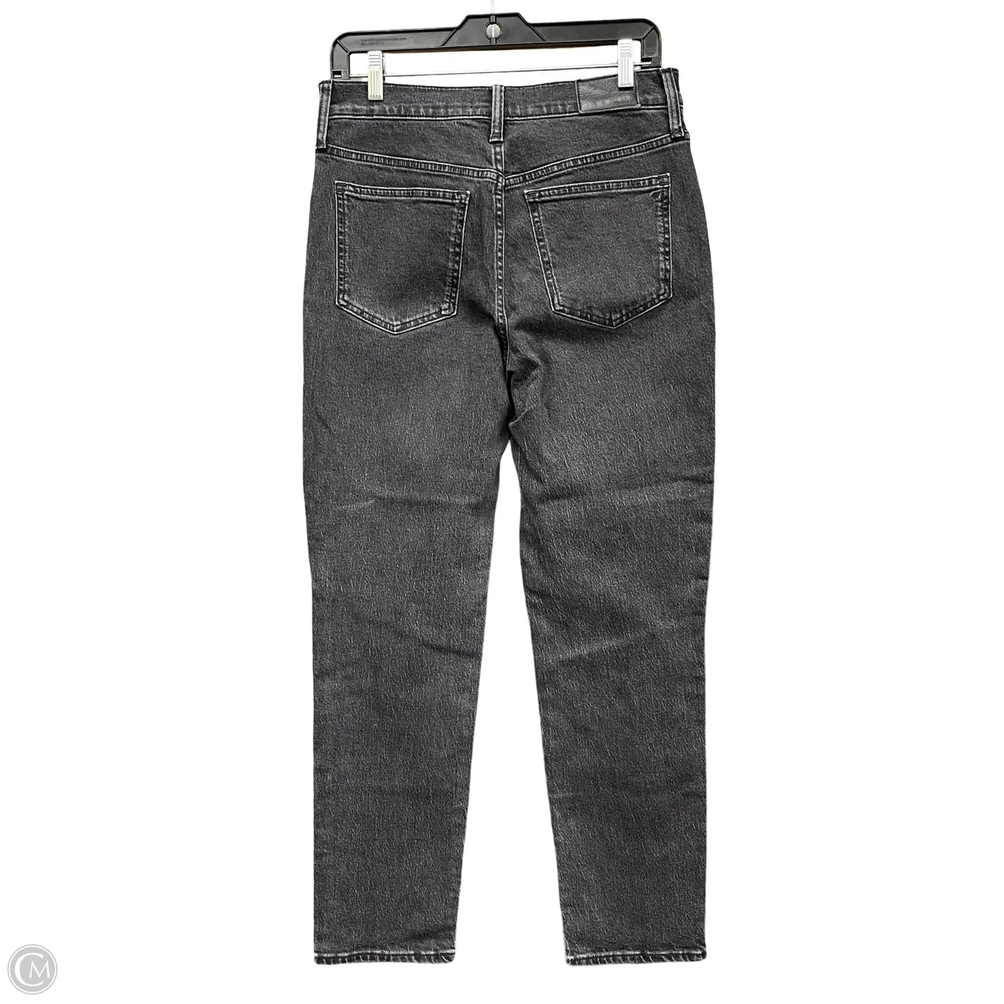 Jeans Straight By Madewell In Black Denim, Size: 6