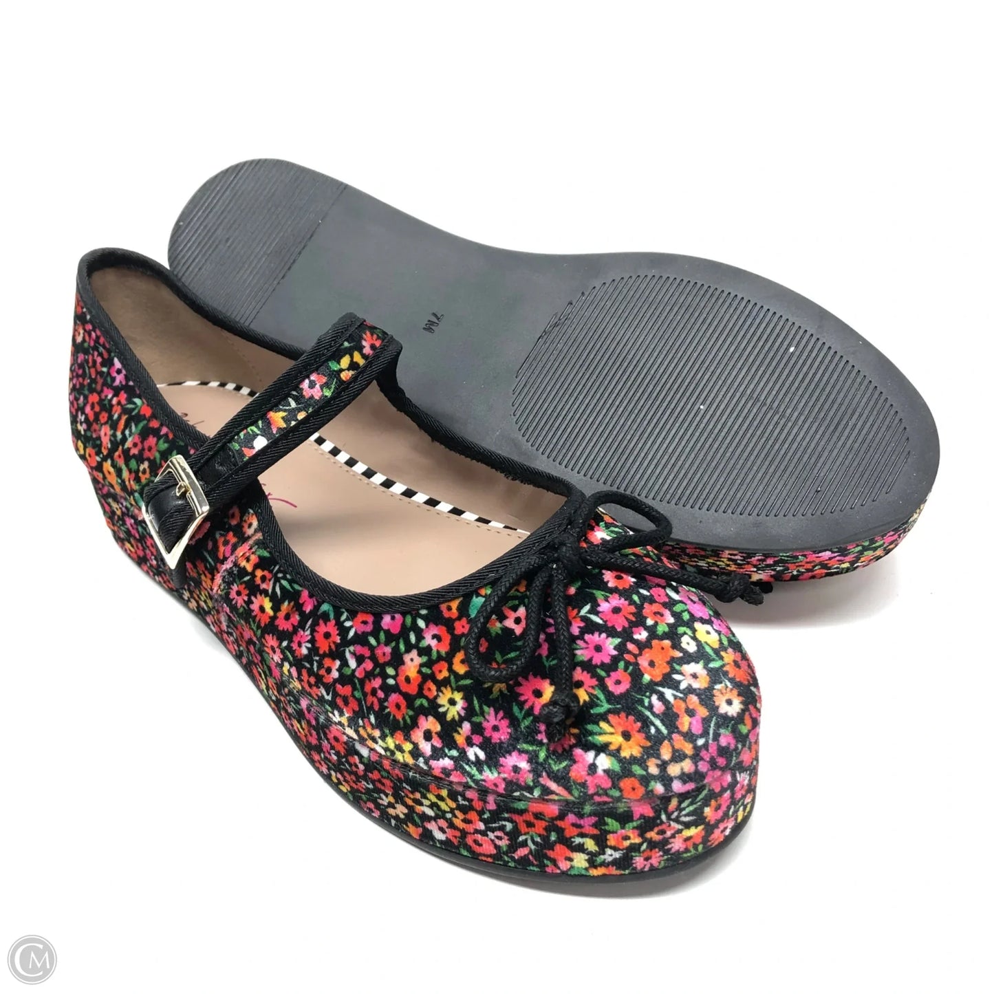 Shoes Flats By Betsey Johnson In Floral Print, Size: 7
