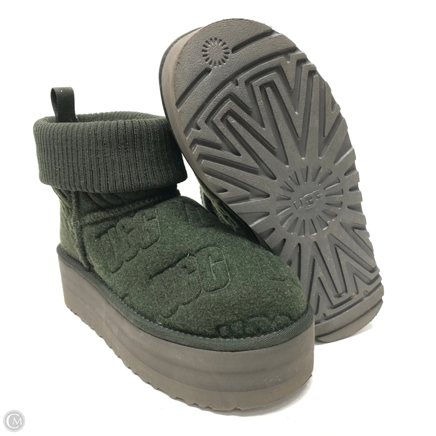 Boots Designer By Ugg In Green, Size: 6
