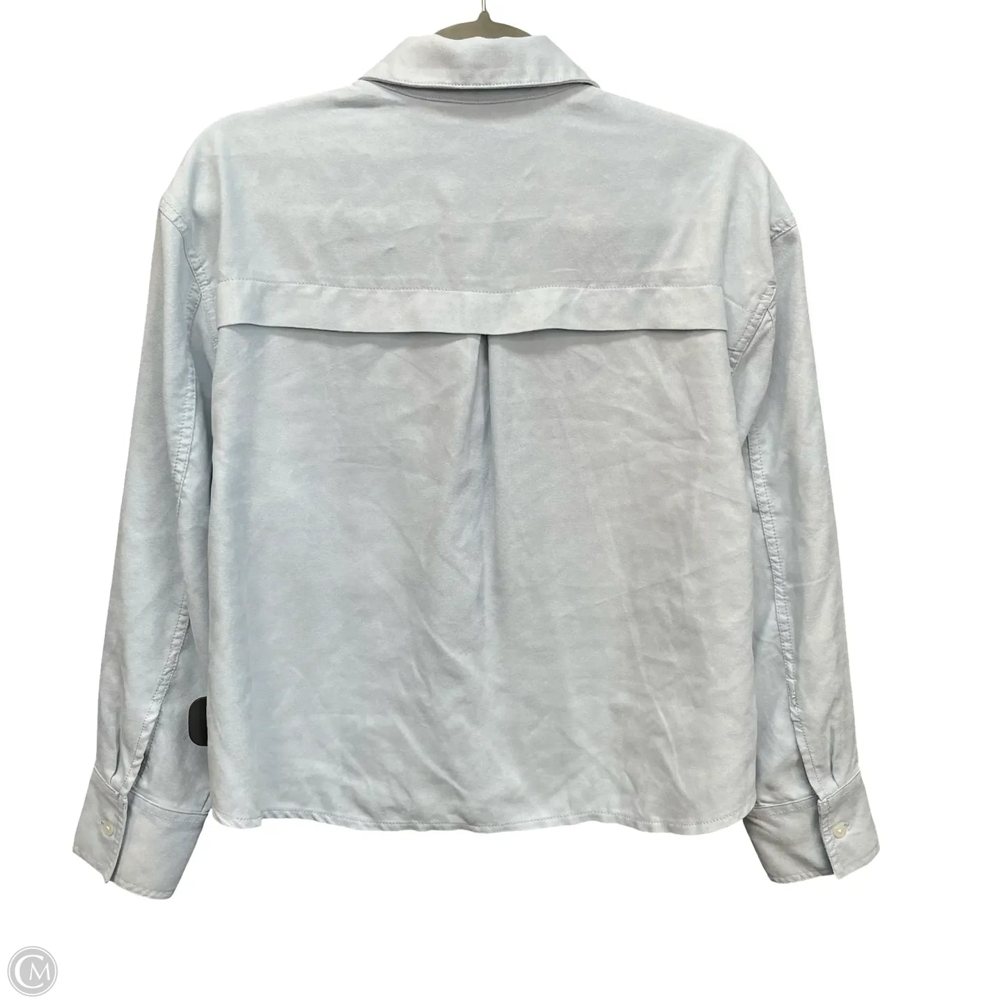Top Long Sleeve By Banana Republic In Blue, Size: L
