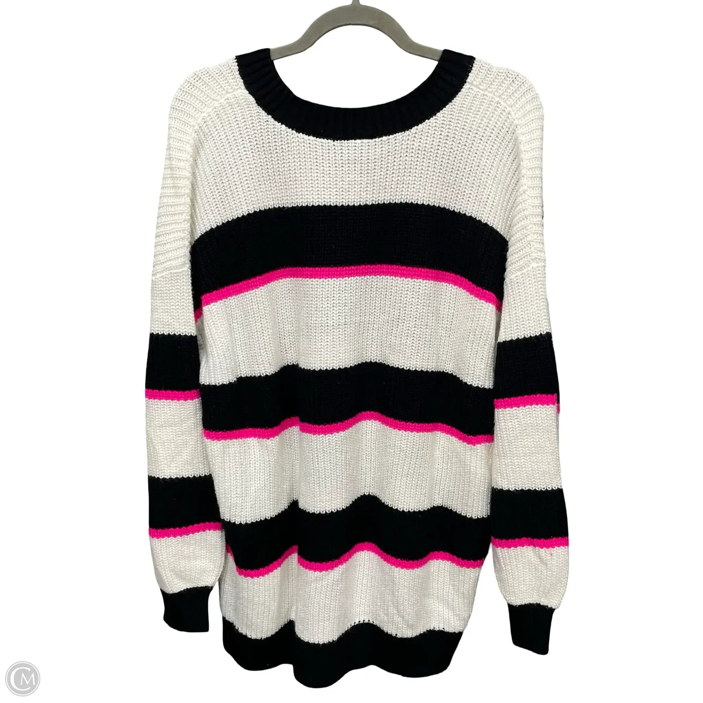 Sweater By Torrid In Black & White, Size: 2x