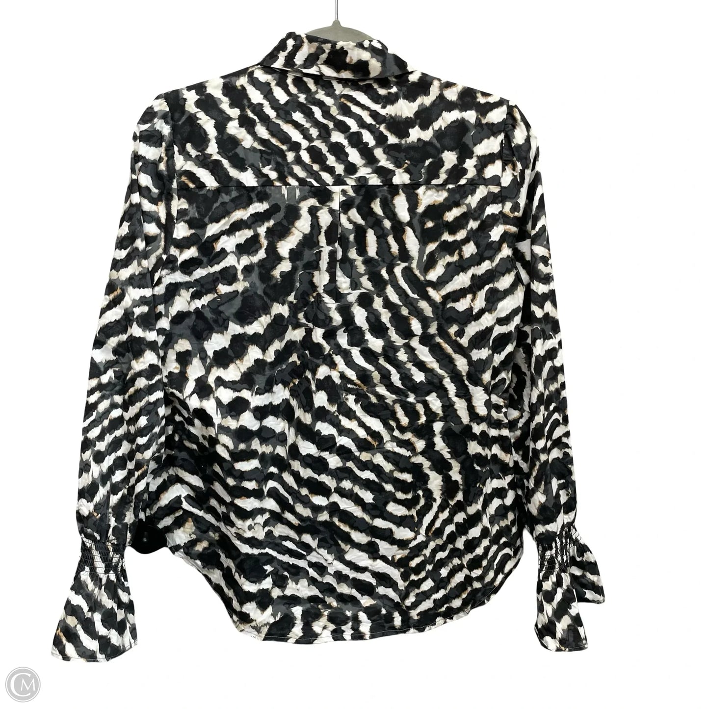 Top Long Sleeve By White House Black Market In Black & White, Size: S