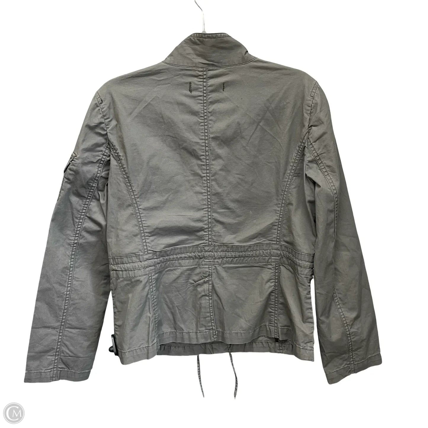 Jacket Shirt By Loft In Grey, Size: M