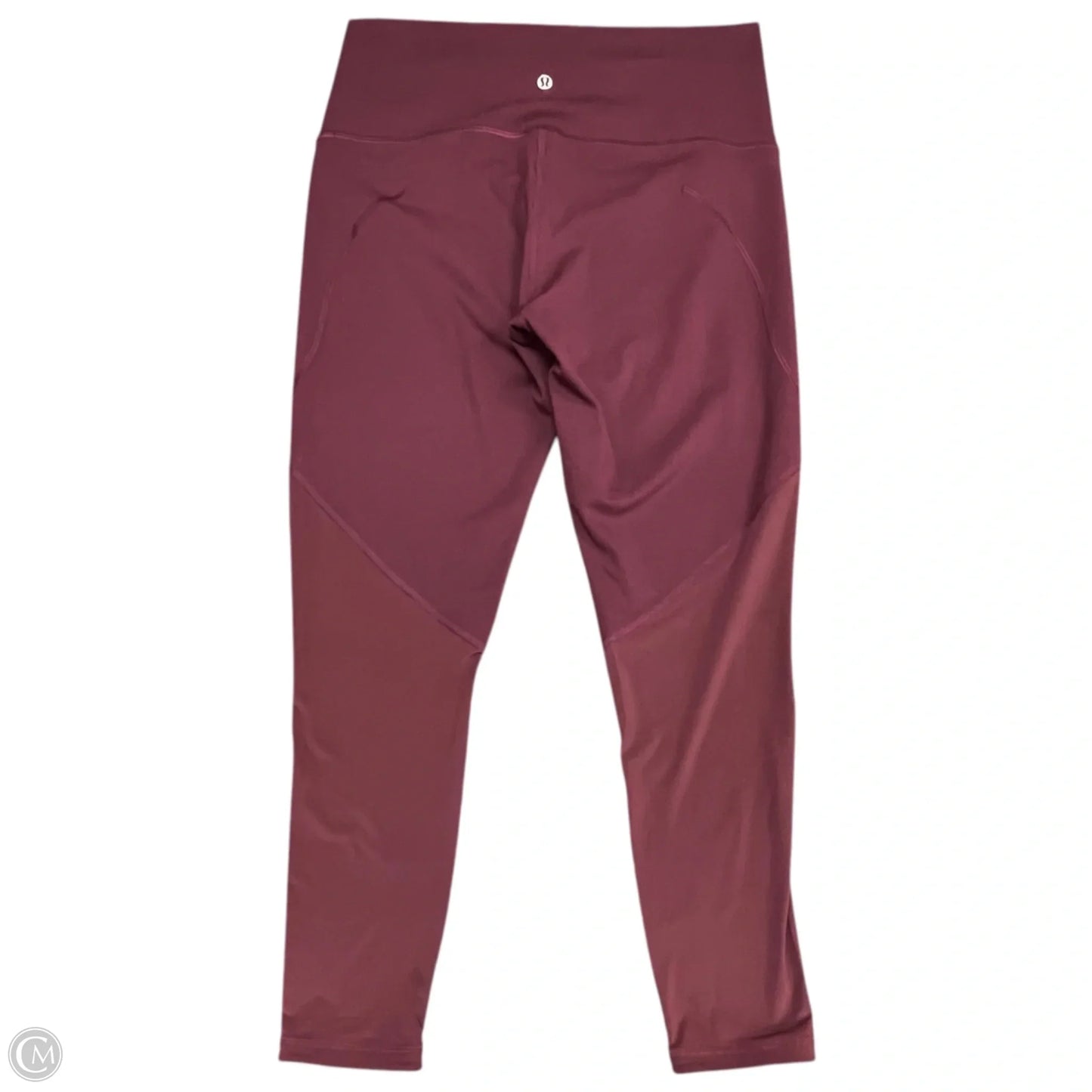 Athletic Leggings By Lululemon In Maroon, Size: 10