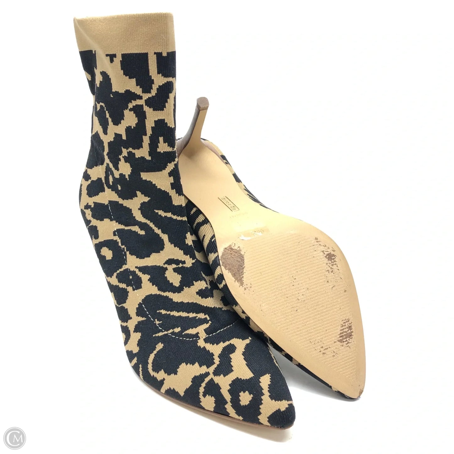 Boots Ankle Heels By Louise Et Cie In Animal Print, Size: 9.5