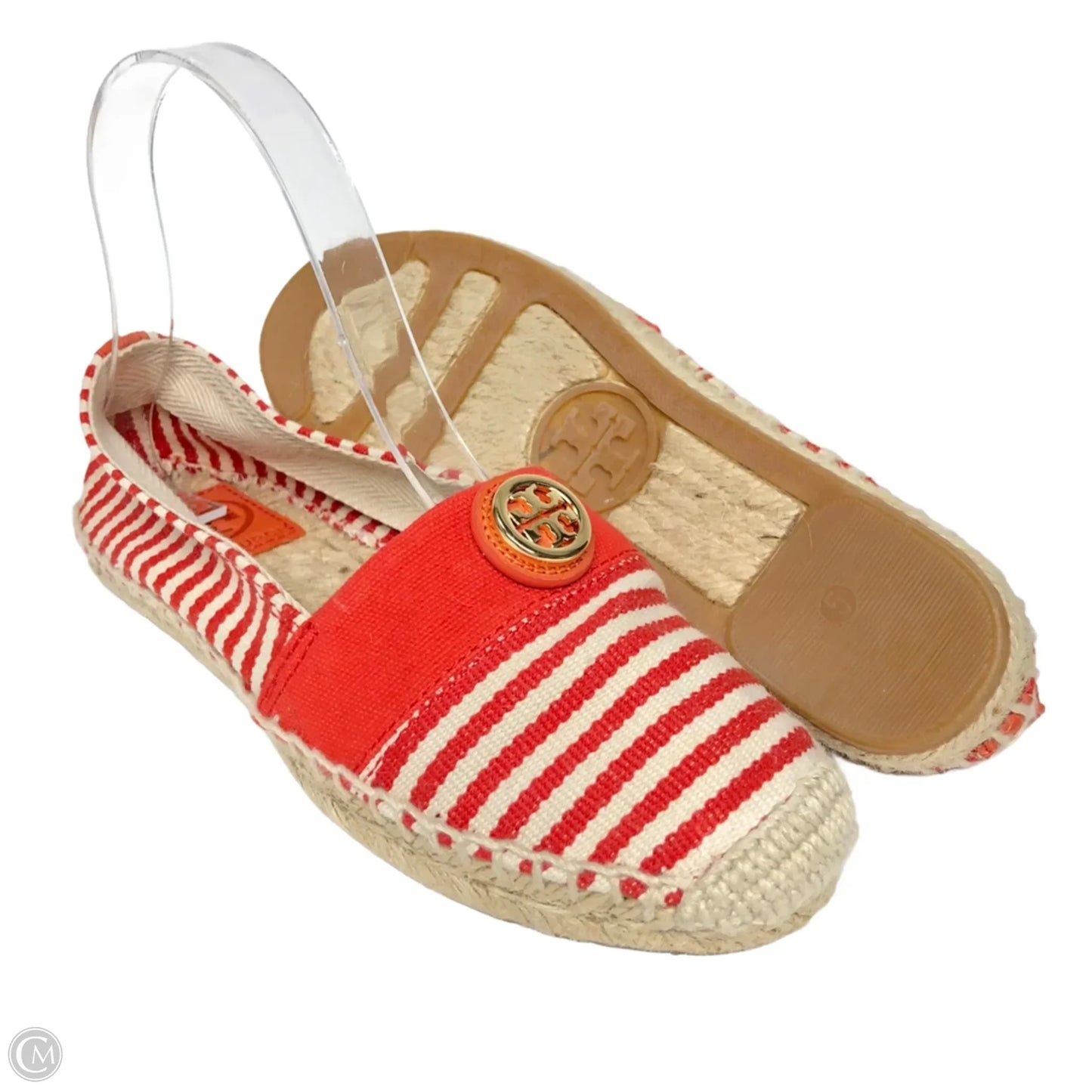 Shoes Designer By Tory Burch In Red & Tan, Size: 5