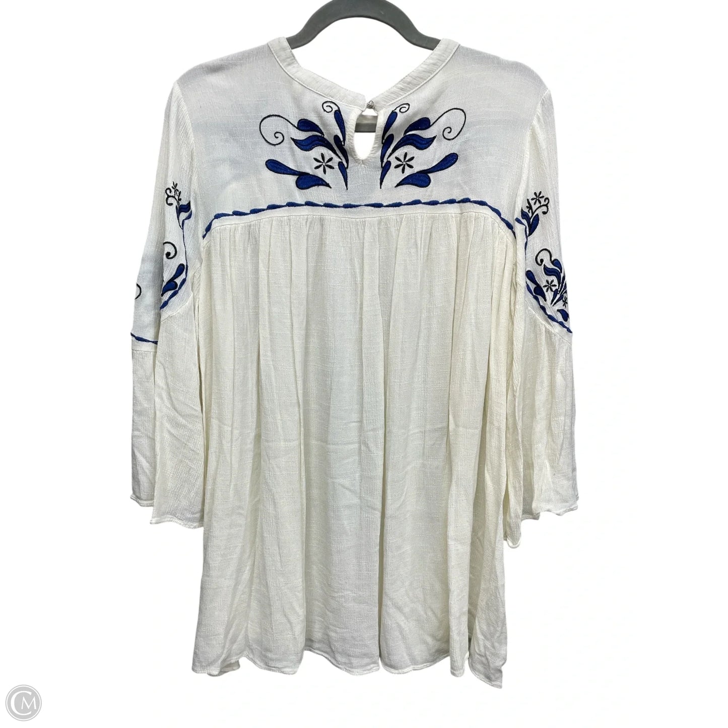 Top 3/4 Sleeve By Umgee In Cream, Size: M