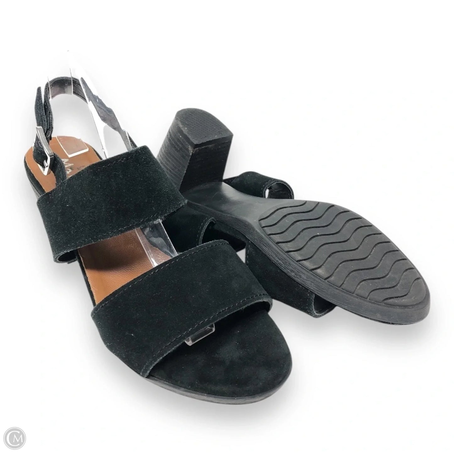 Sandals Heels Block By Cmc In Black, Size: 9