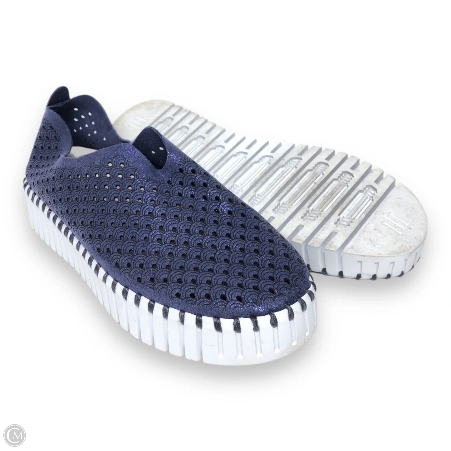 Shoes Flats By Cmc In Blue, Size: 8