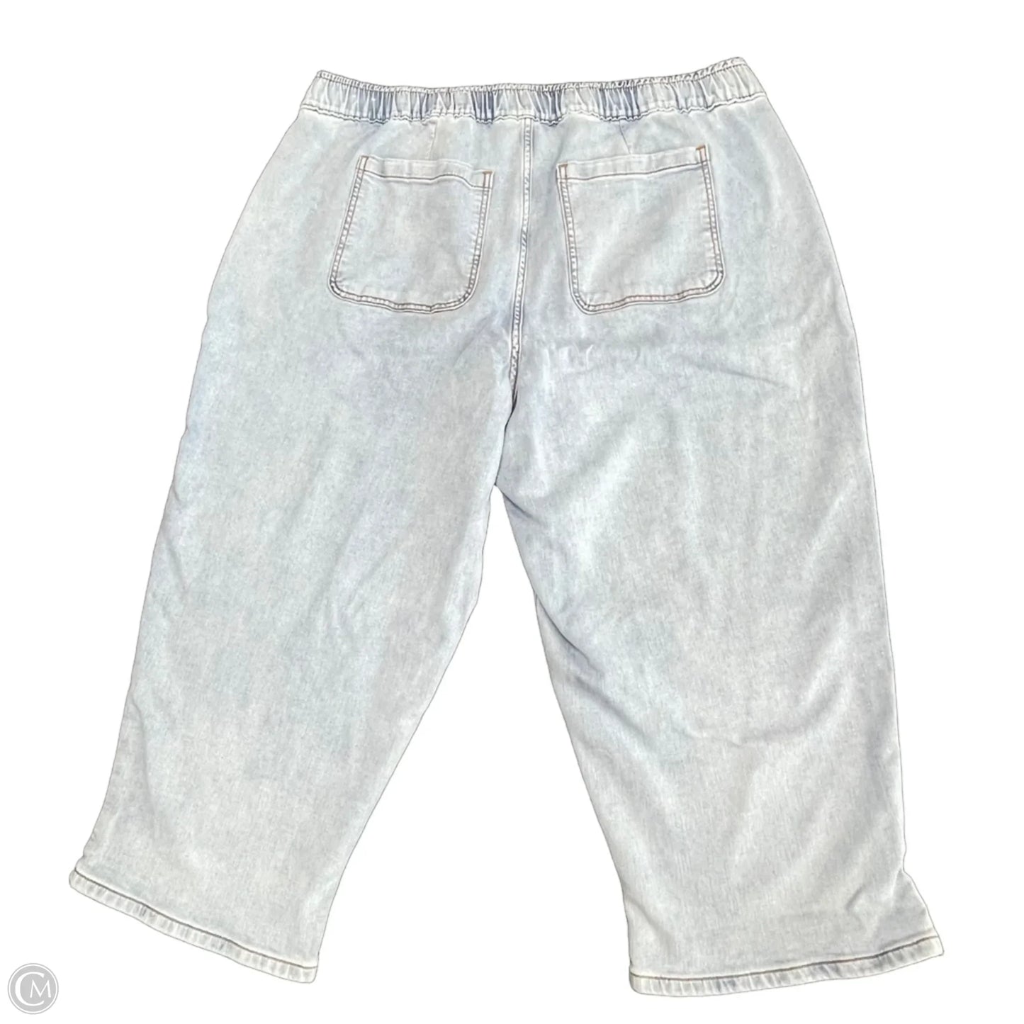 Jeans Cropped By Lane Bryant In Blue Denim, Size: 20