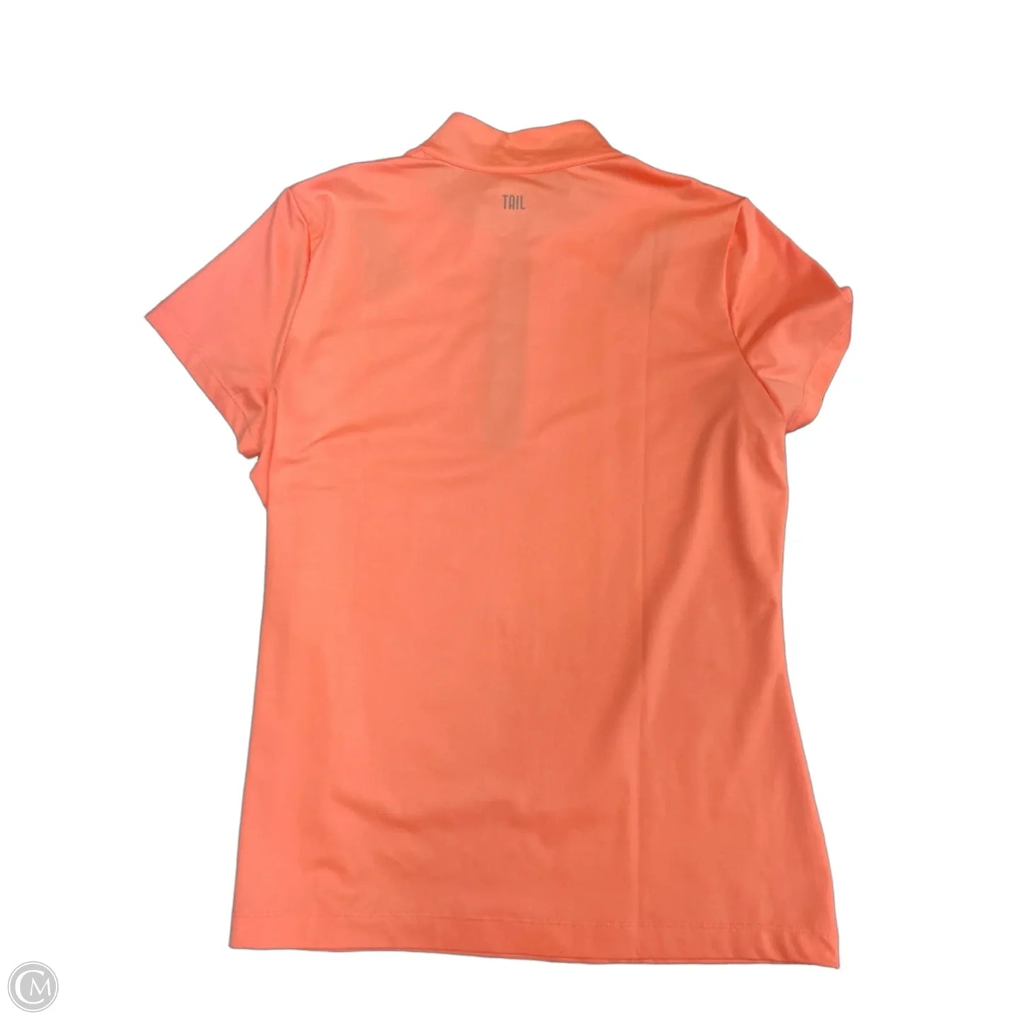 Athletic Top Short Sleeve By Tail In Orange, Size: M
