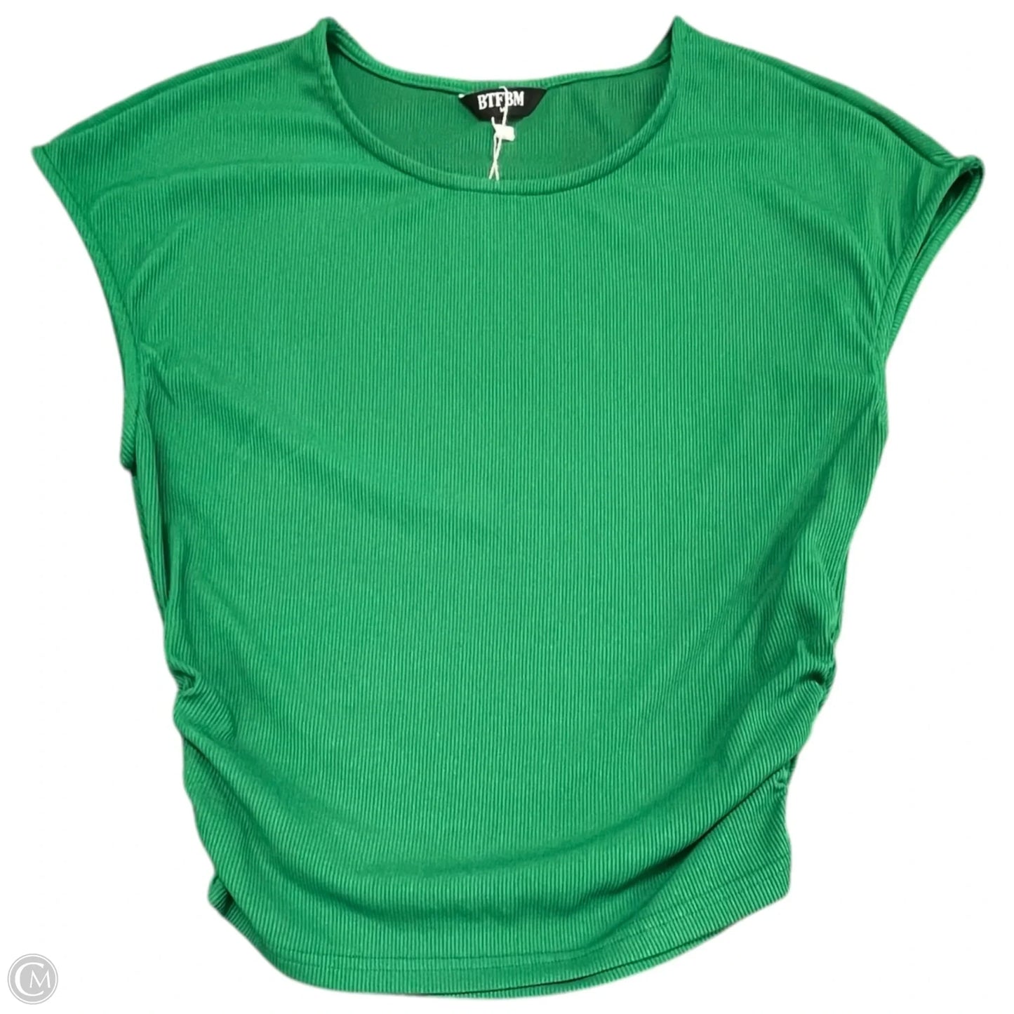 Top Short Sleeve Basic By Btfbm In Green, Size: M
