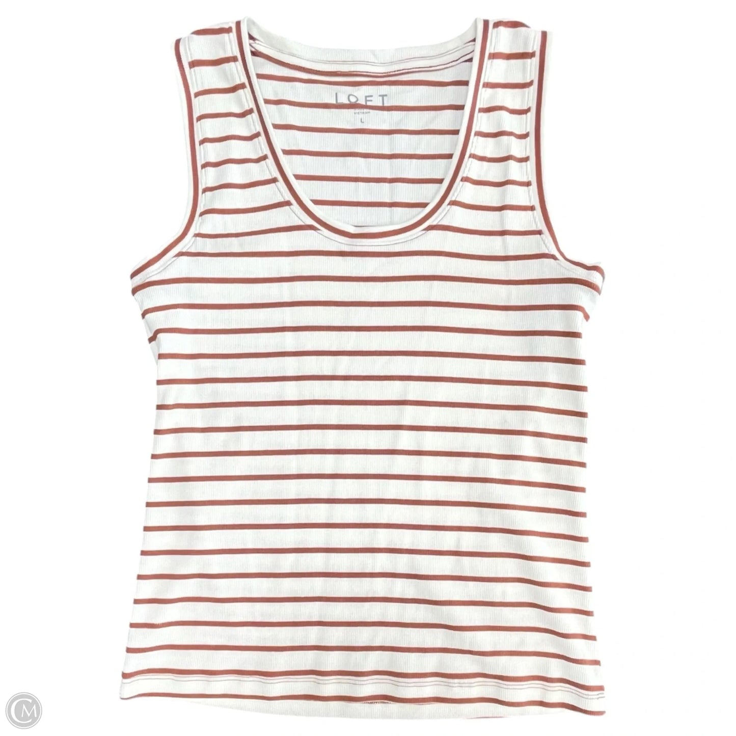 Tank Top By Loft In Cream, Size: L