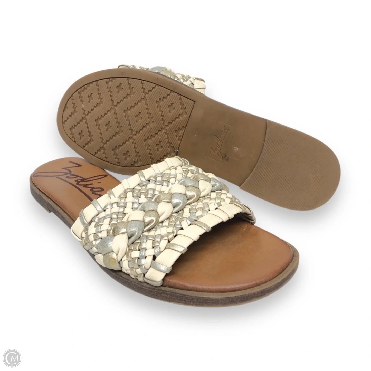 Sandals Flats By Zodiac In Cream, Size: 9