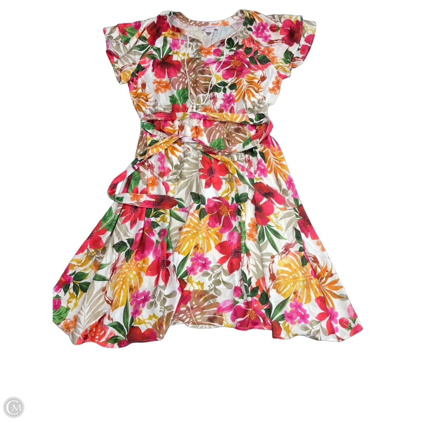 Dress Casual Short By Allison Daley In Floral Print, Size: Mp