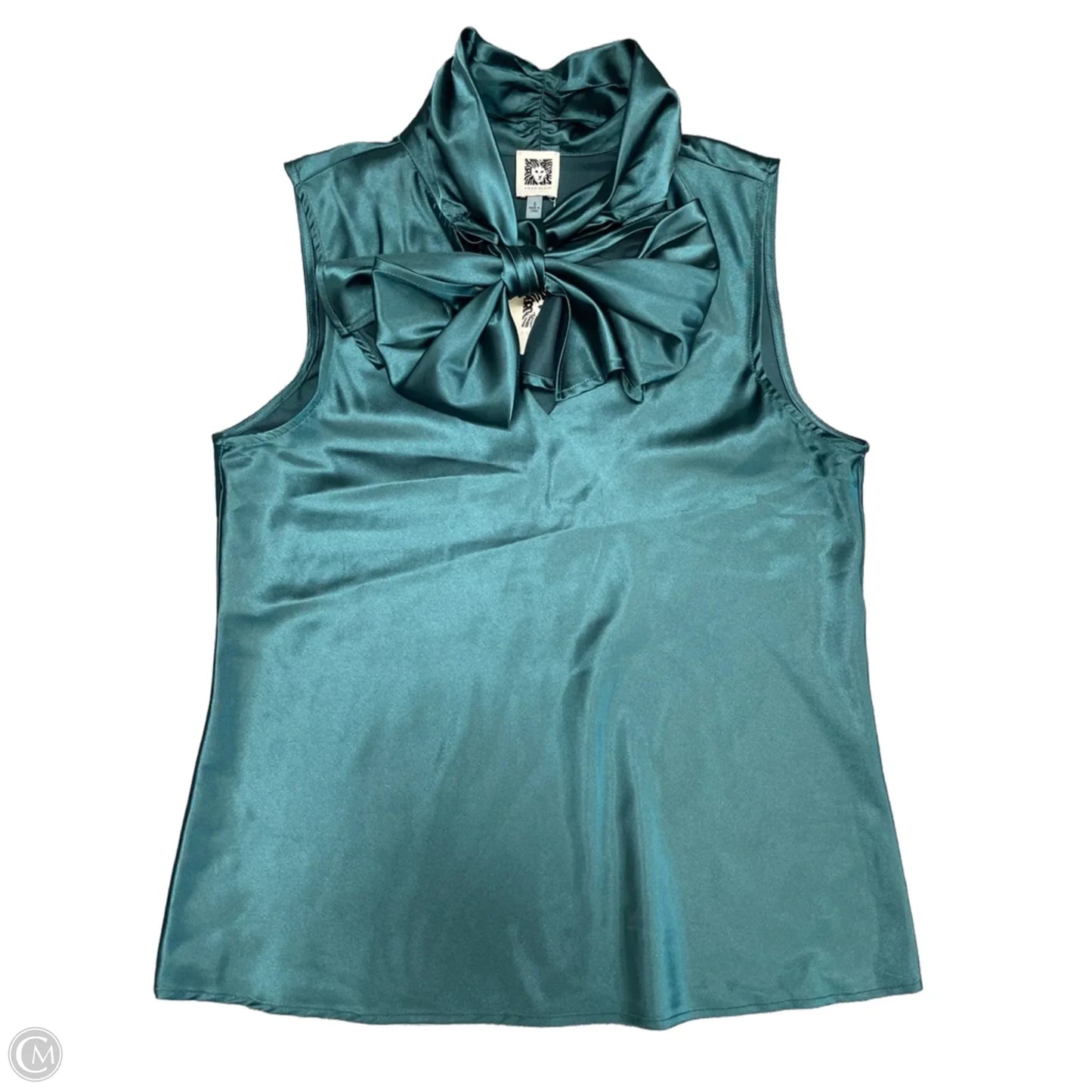 Top Sleeveless By Anne Klein In Green, Size: S