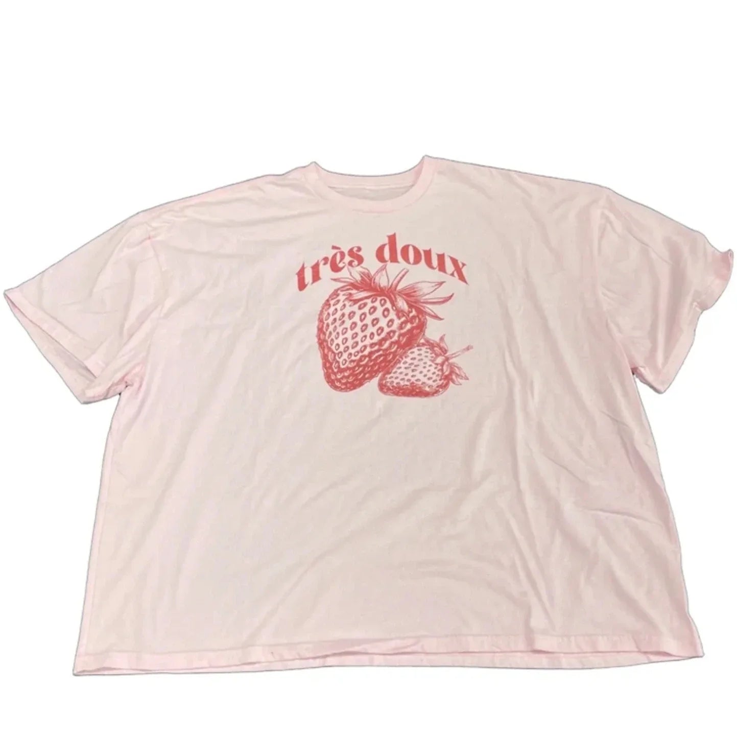 Top Short Sleeve Basic By Clothes Mentor In Pink, Size: 2x