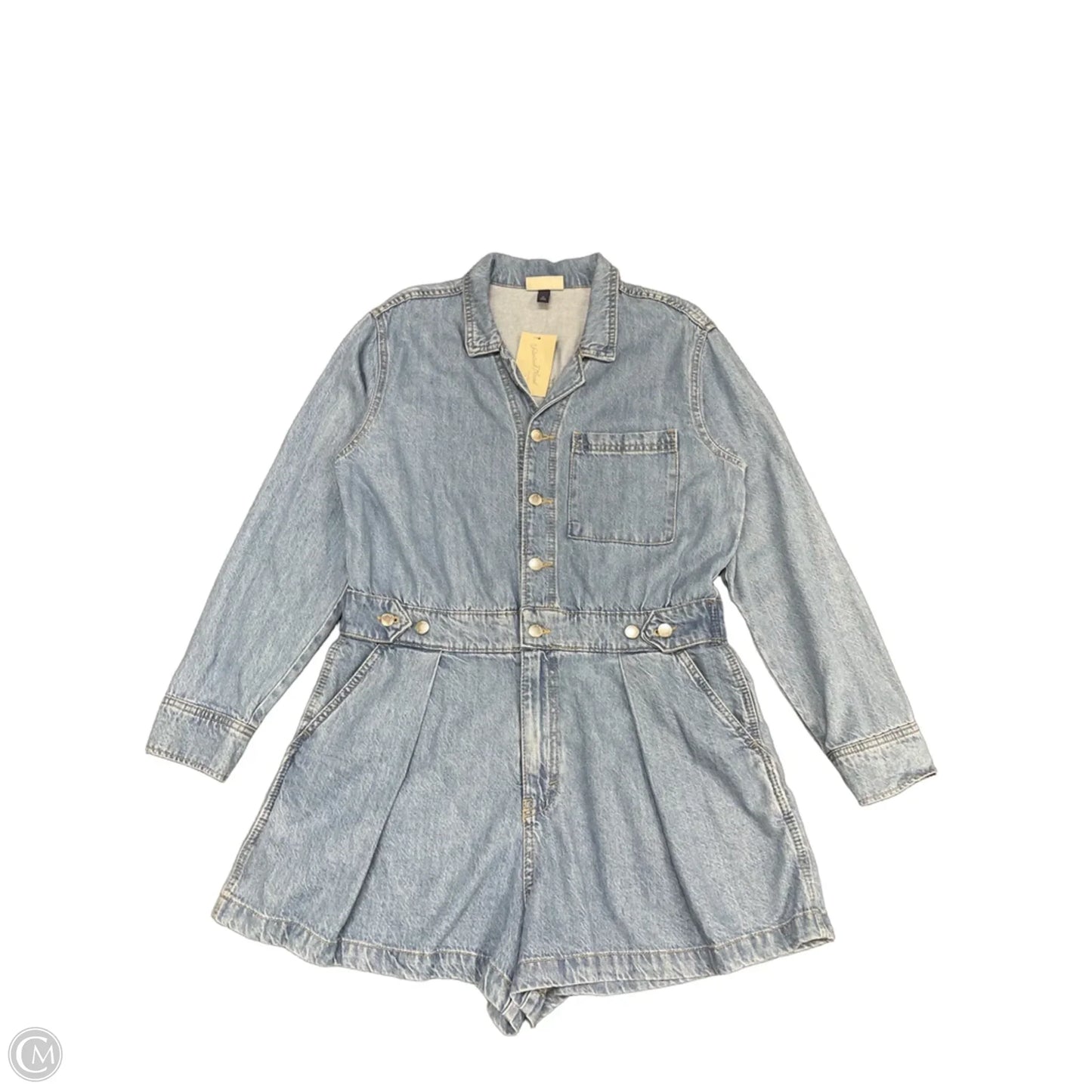 Romper By Universal Thread In Blue Denim, Size: 14