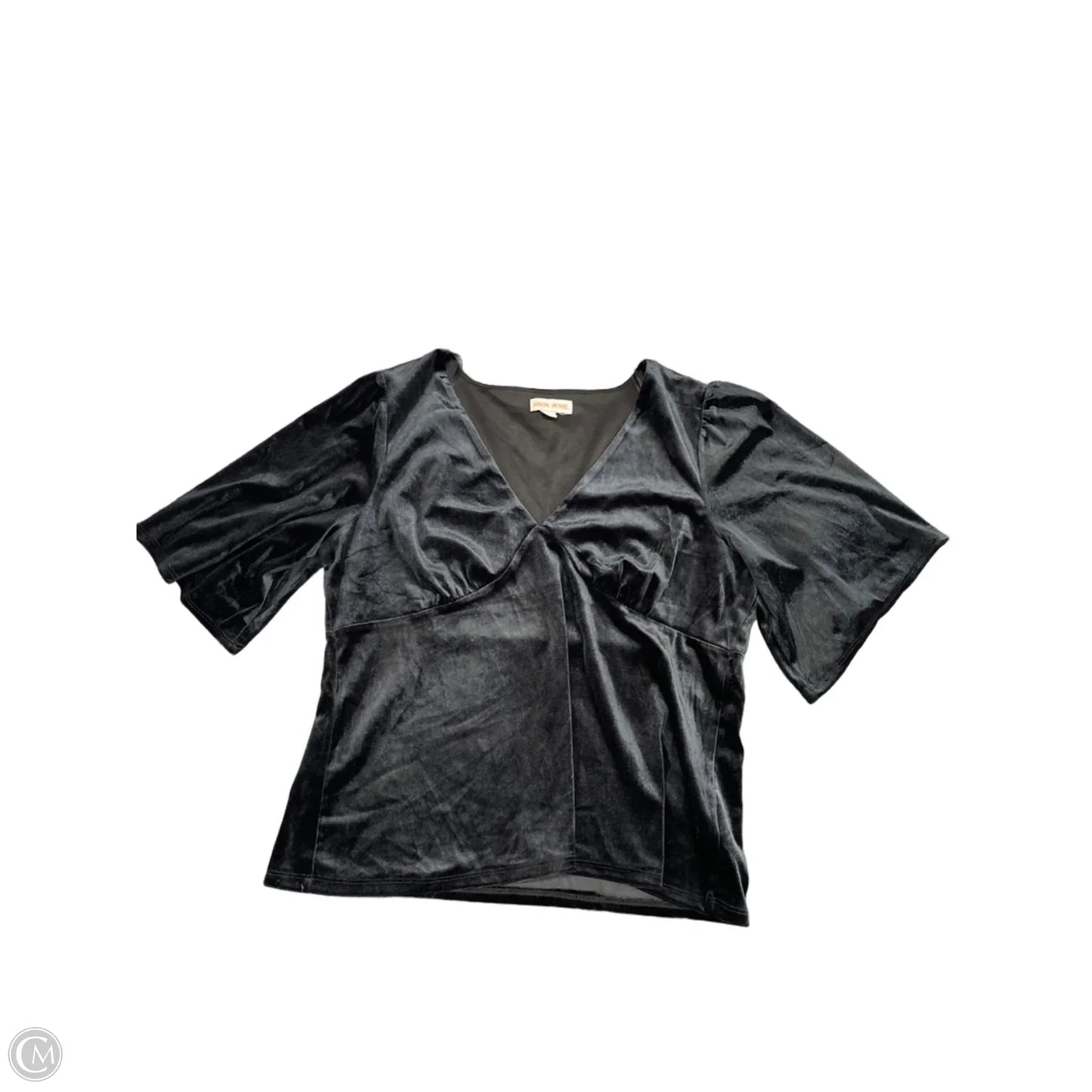 Top Short Sleeve By Knox Rose In Black, Size: L