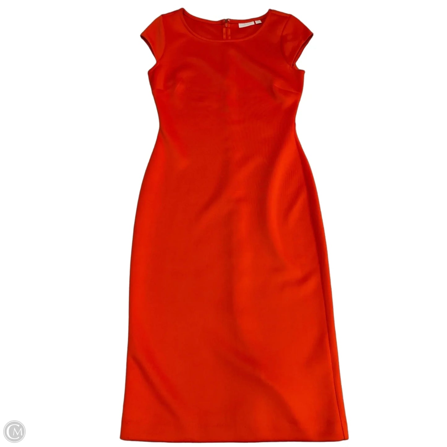 Dress Casual Midi By New York And Co In Orange, Size: S