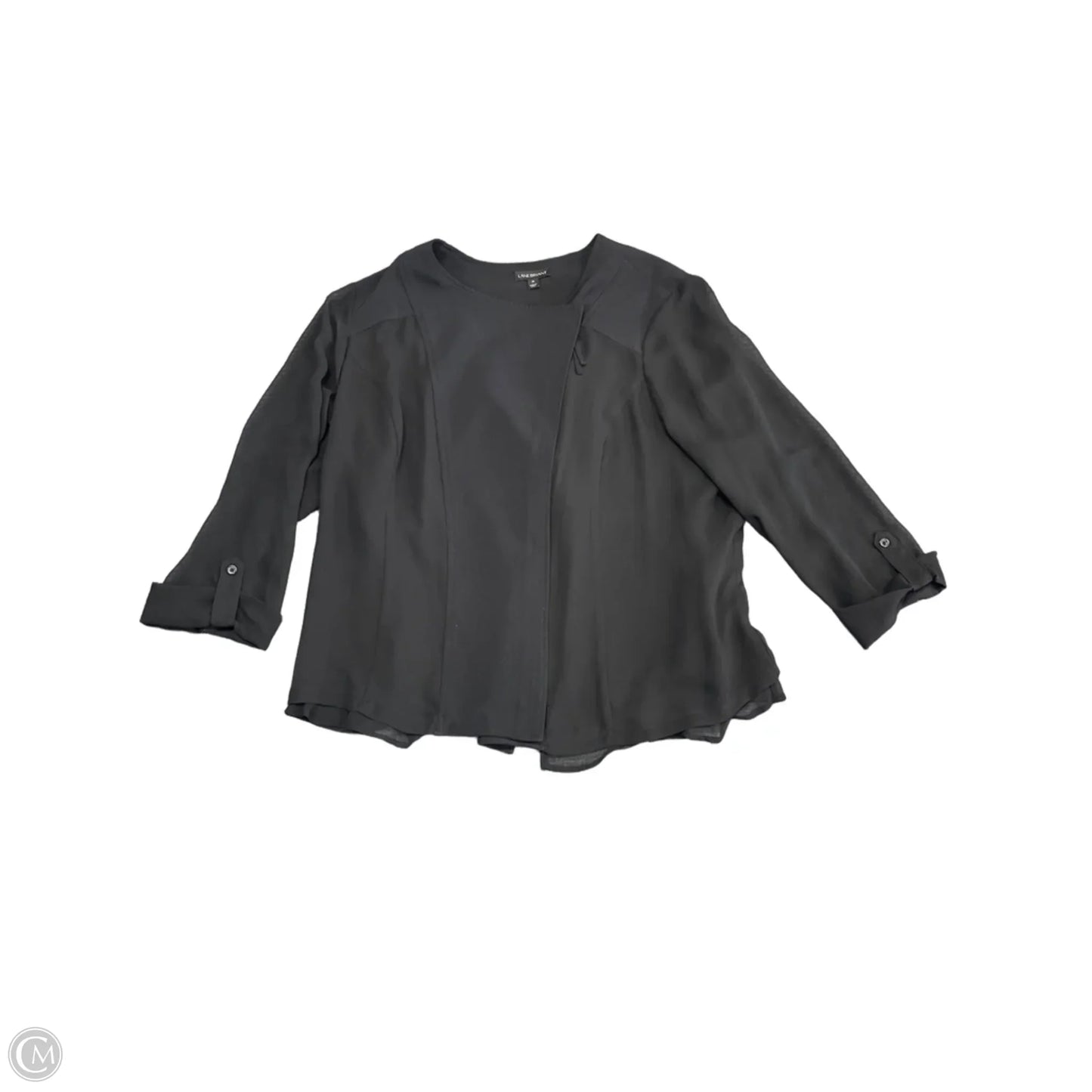 Jacket Shirt By Lane Bryant In Black, Size: 26