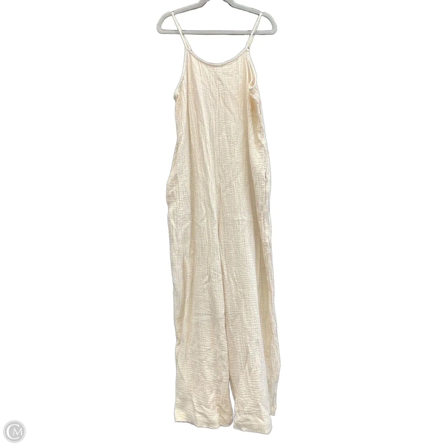 Jumpsuit By Clothes Mentor In Cream, Size: Xl
