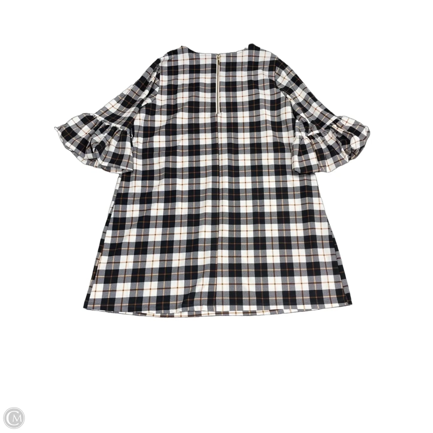 Dress Casual Short By Nina Leonard In Black & White, Size: 2x
