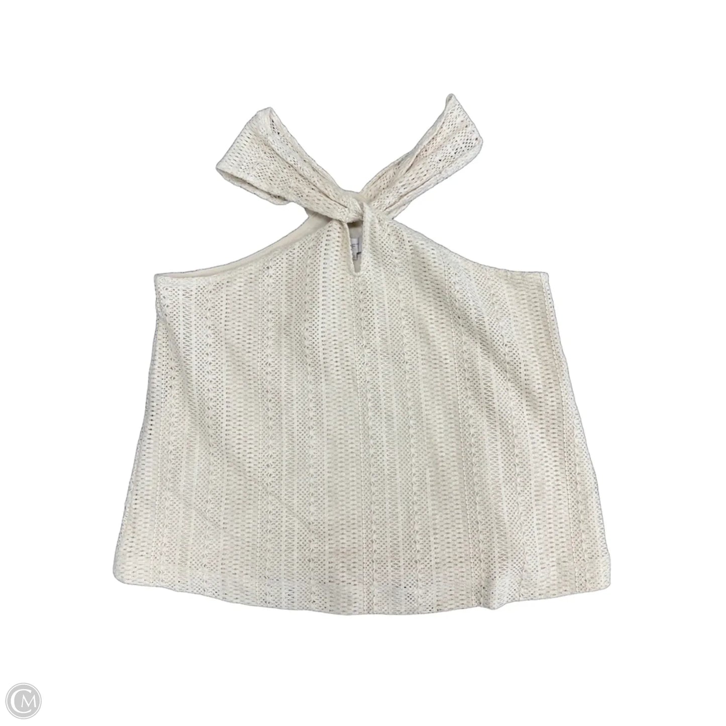 Top Sleeveless By Loft In Cream, Size: S