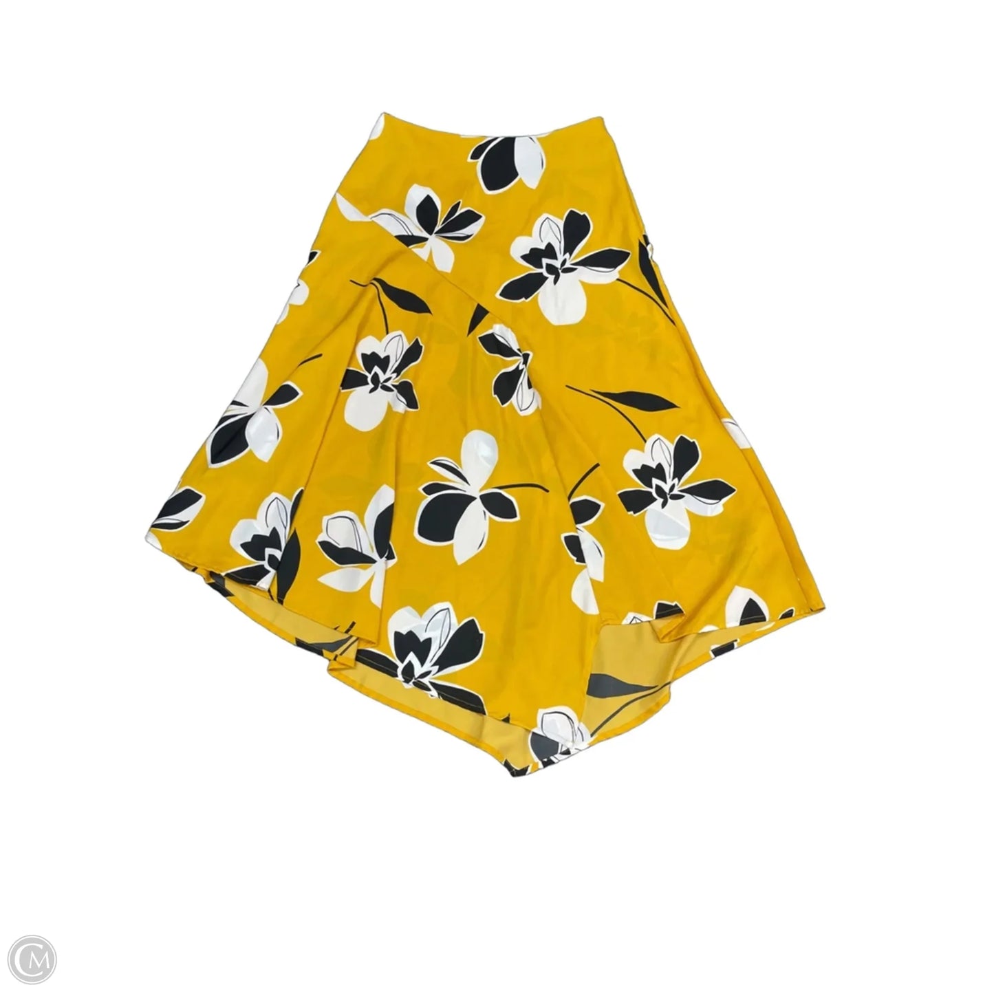 Skirt Midi By Who What Wear In Yellow, Size: 4