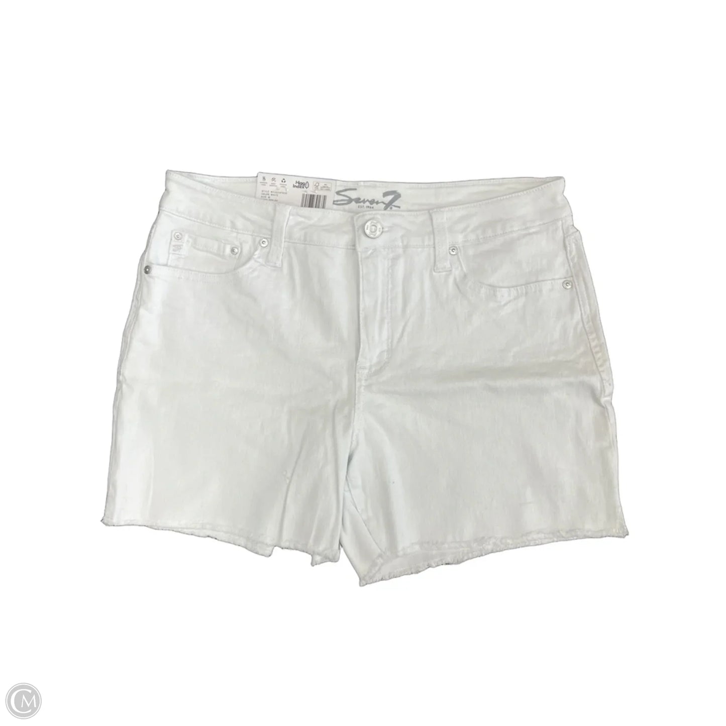 Shorts By Seven 7 In White Denim, Size: 10