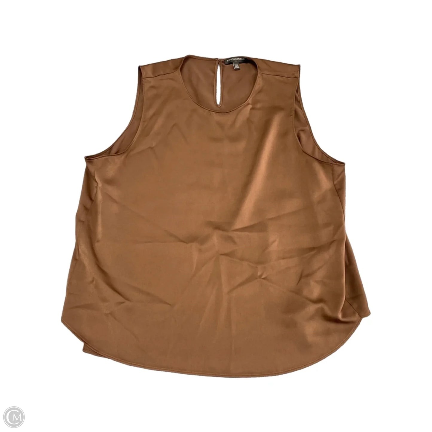 Top Sleeveless By Banana Republic In Brown, Size: Xxl
