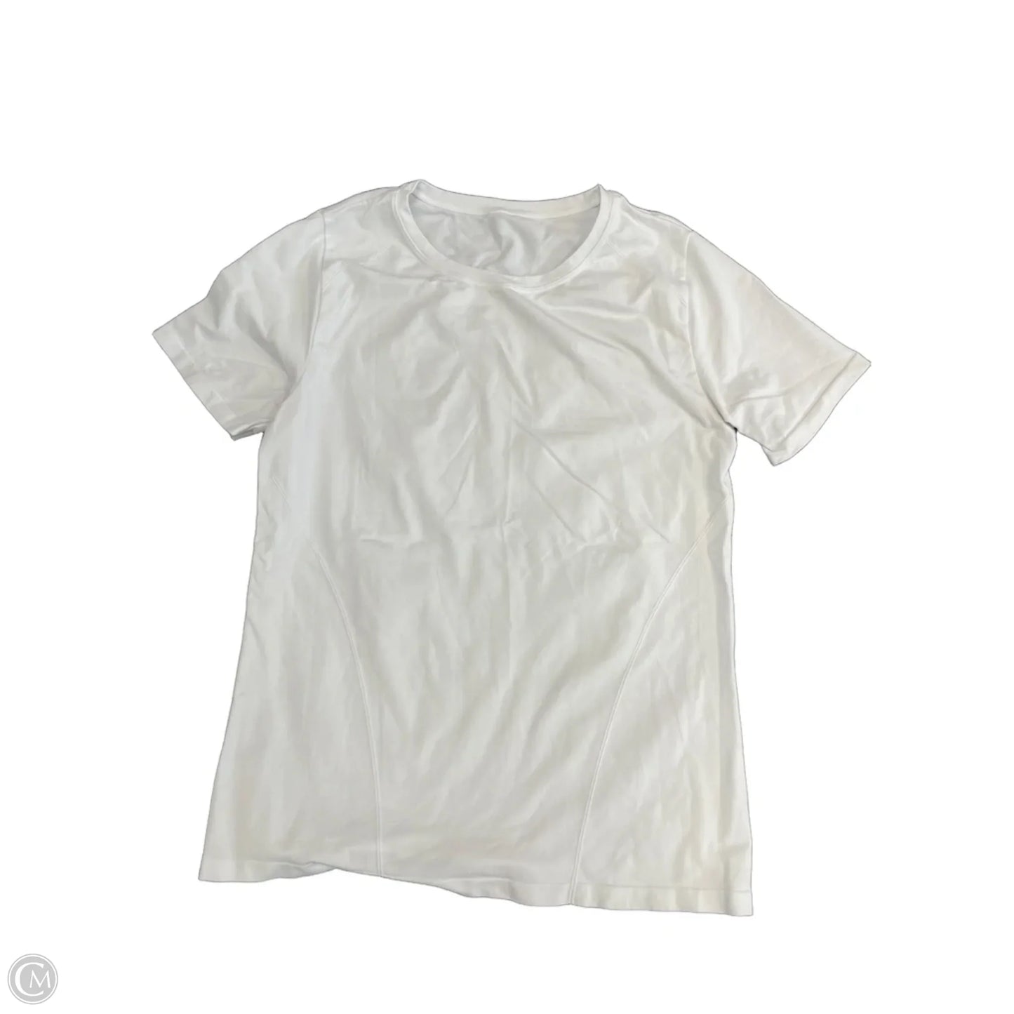 Athletic Top Short Sleeve By Fabletics In White, Size: S