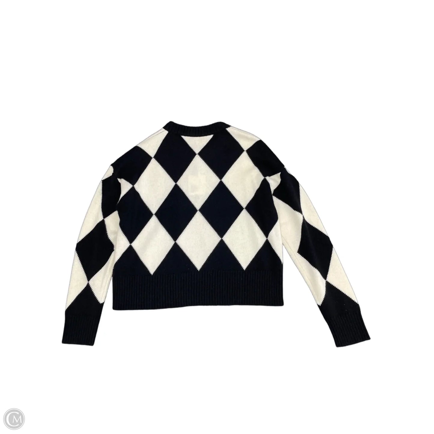 Sweater Cashmere By Cmb In Black & White, Size: L