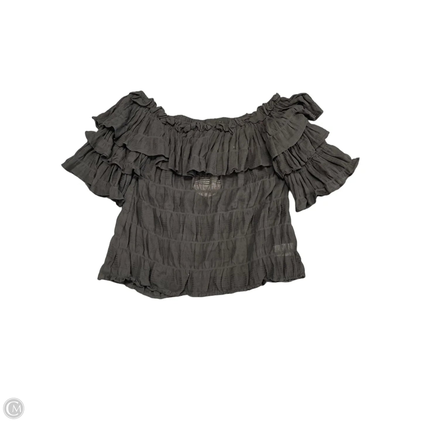 Top Short Sleeve By Umgee In Black, Size: L