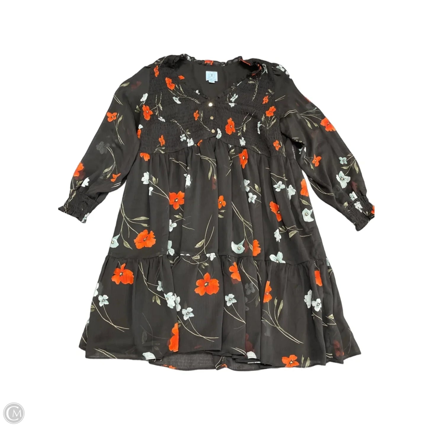 Dress Casual Short By Cece In Black & Red, Size: 2x