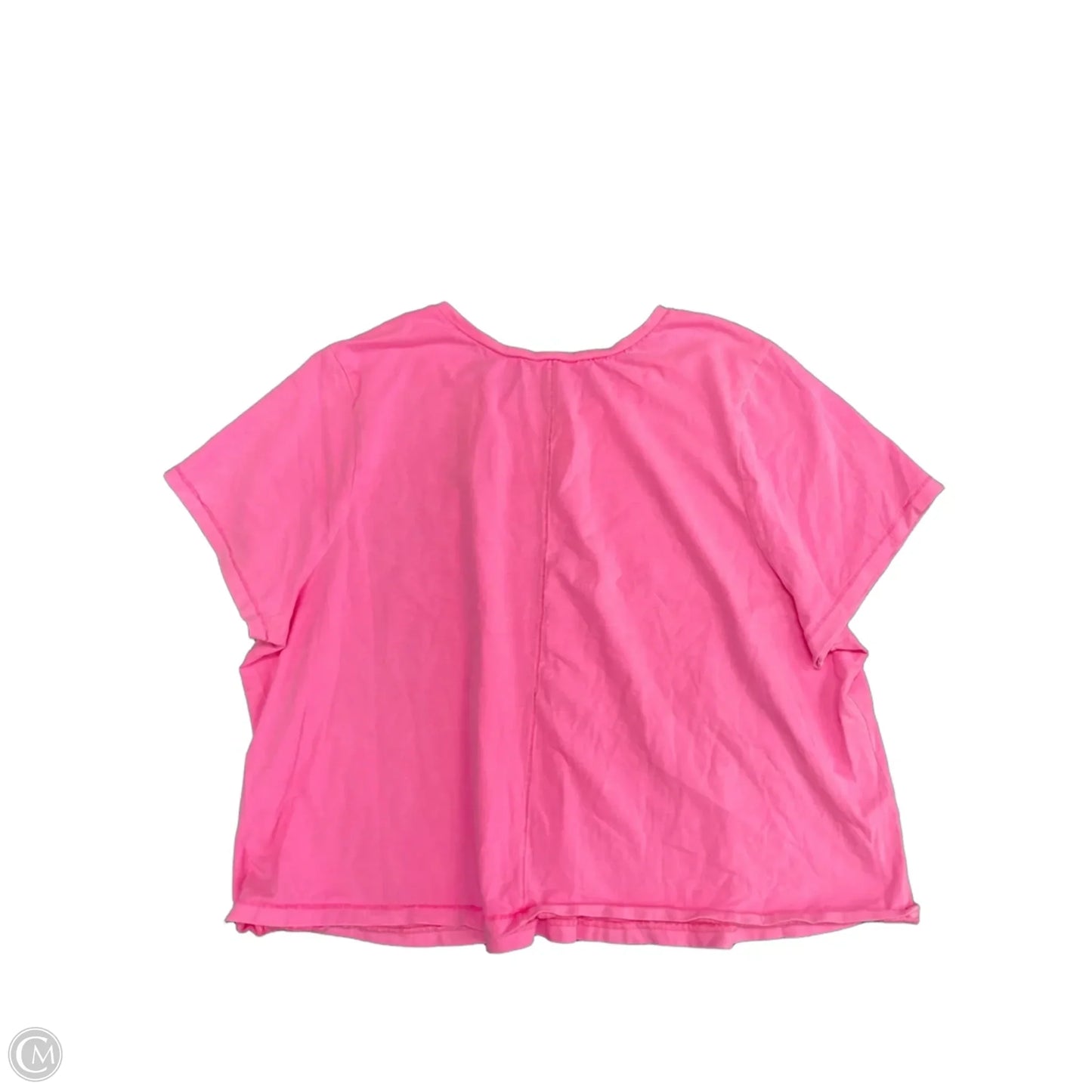 Top Short Sleeve Basic By Lane Bryant In Pink, Size: 2x