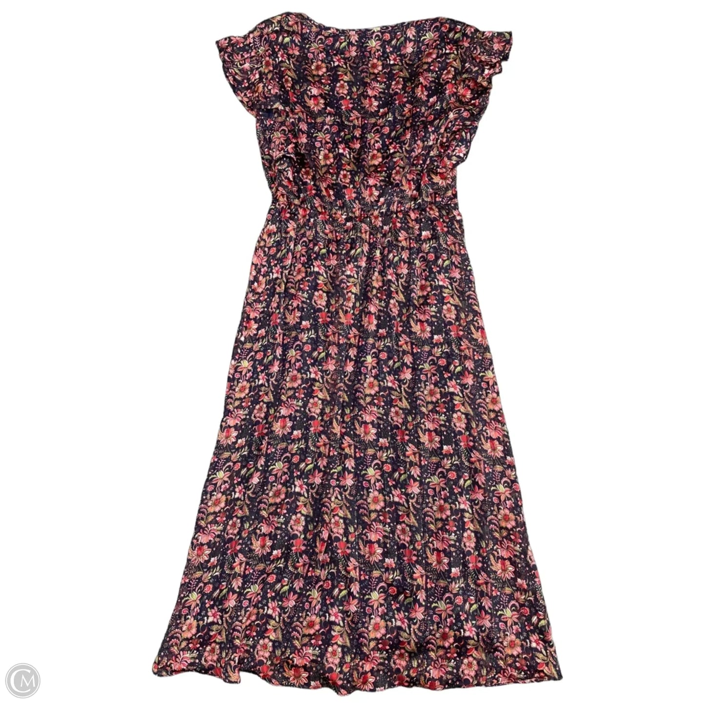 Dress Casual Midi By Collective Concepts In Blue & Pink, Size: M