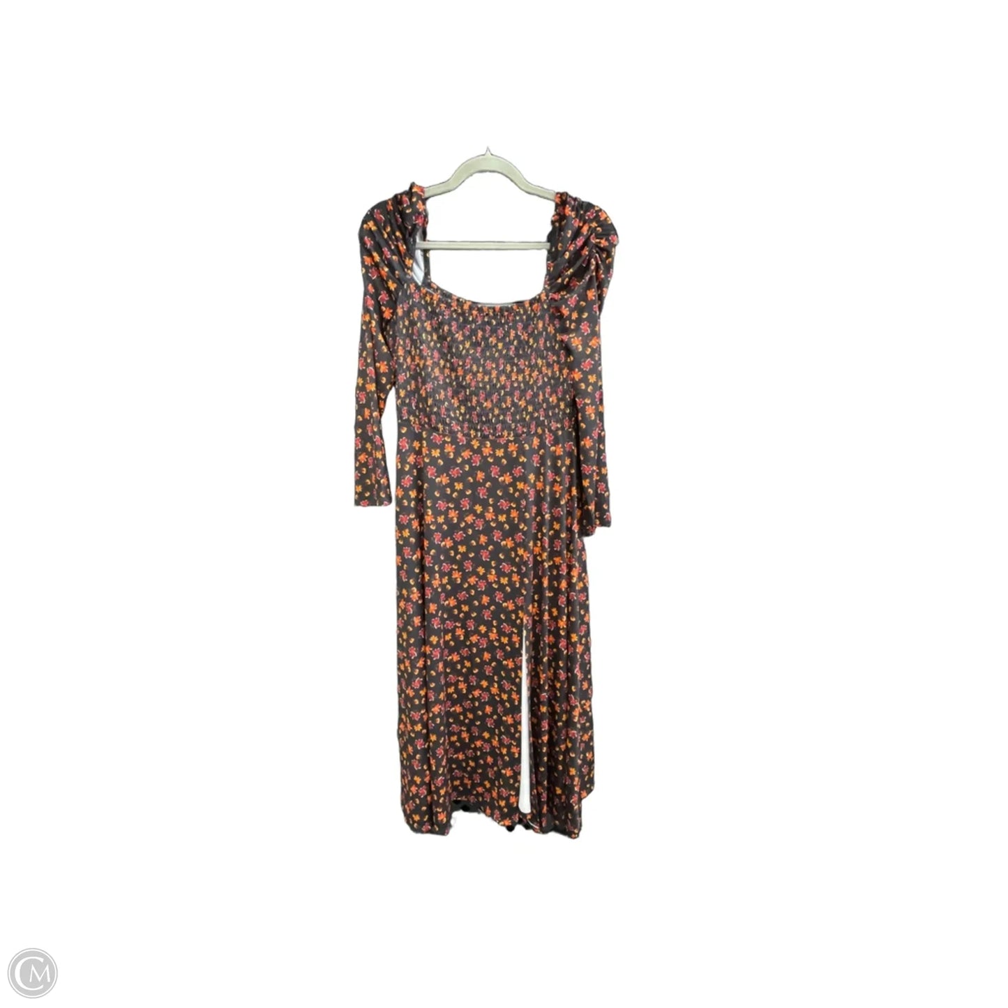 Dress Casual Midi By Alexia Admor In Black & Orange, Size: 6