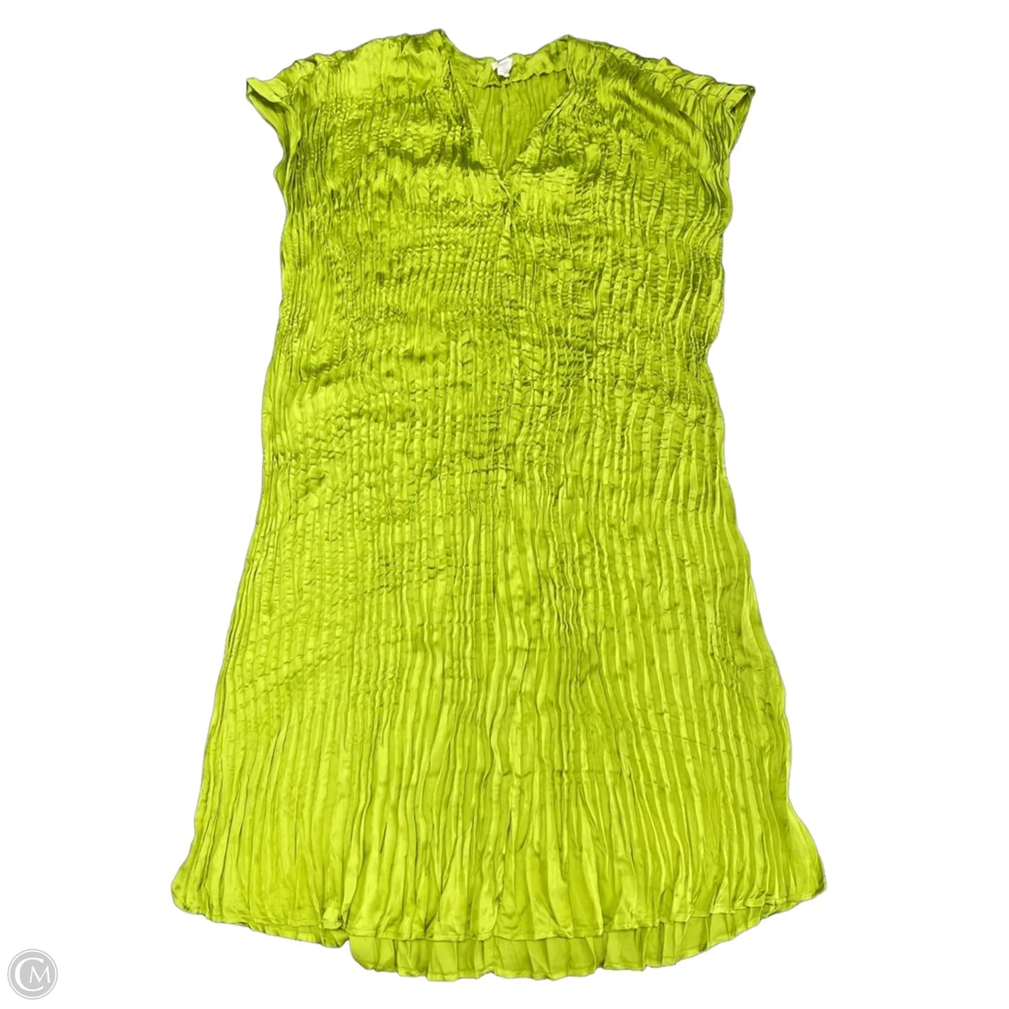 Dress Casual Midi By H&m In Green, Size: M
