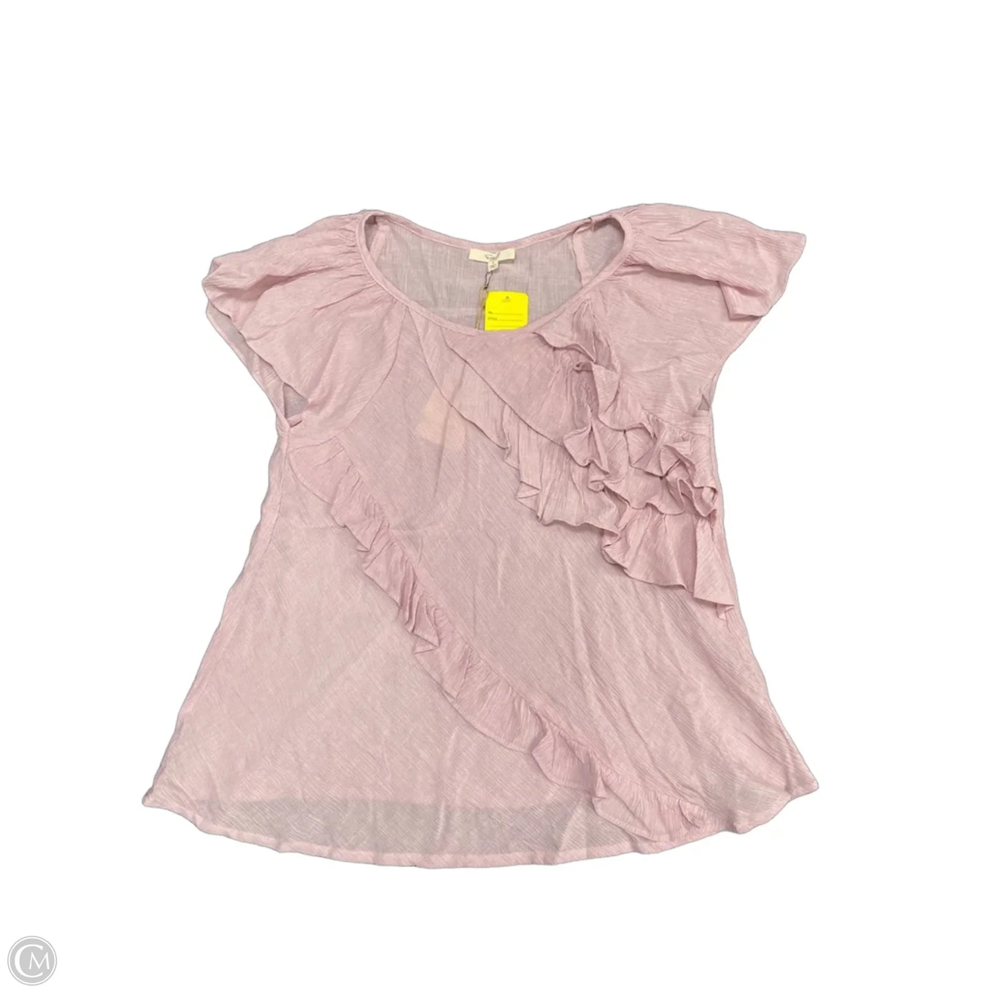 Top Short Sleeve By Easel In Pink, Size: S