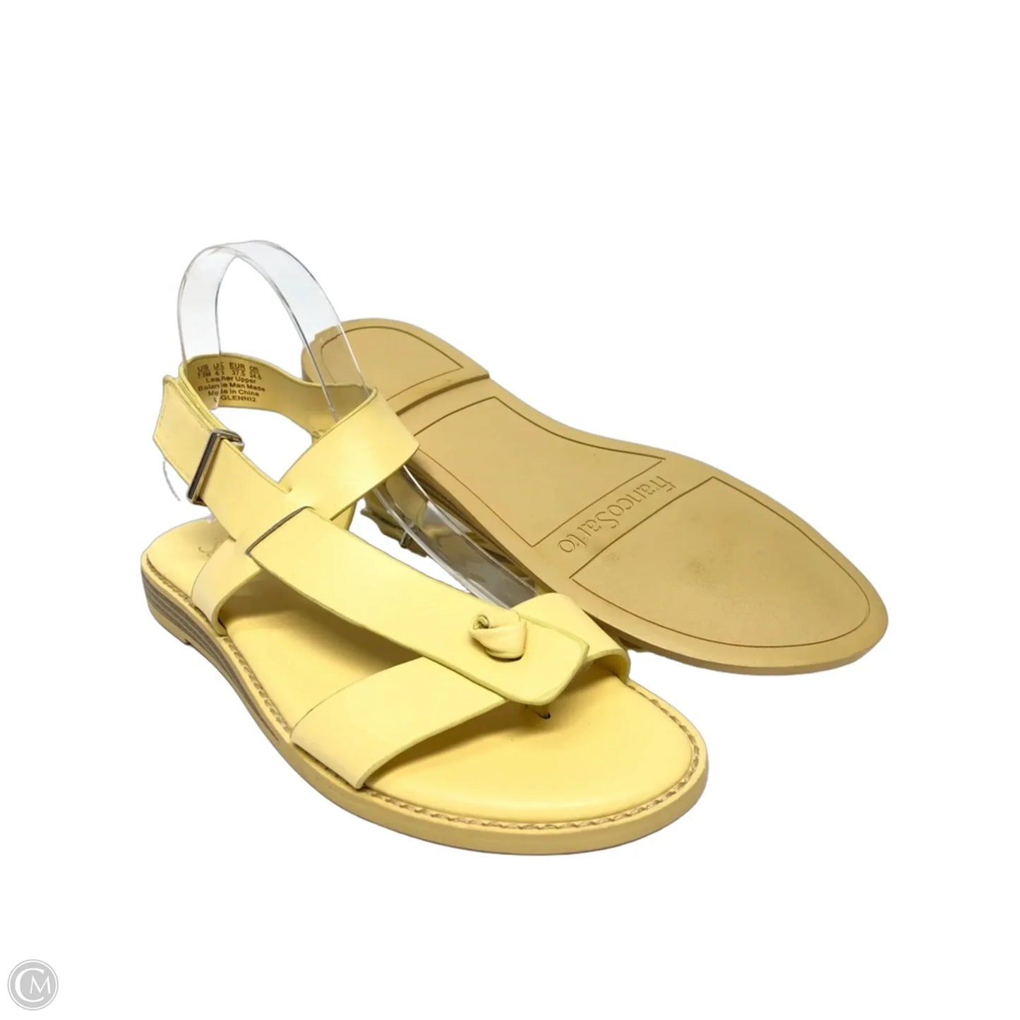Sandals Flats By Franco Sarto In Yellow, Size: 7.5
