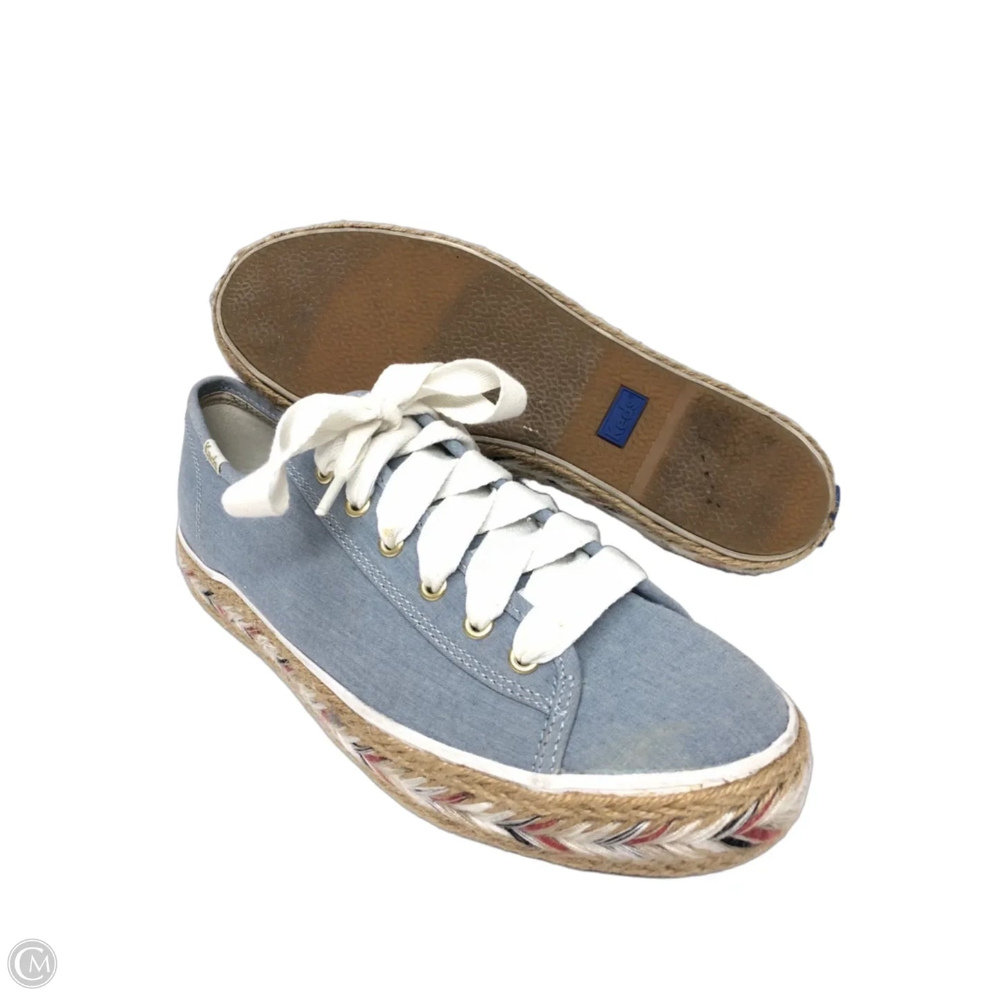 Shoes Sneakers By Keds In Blue & White, Size: 9