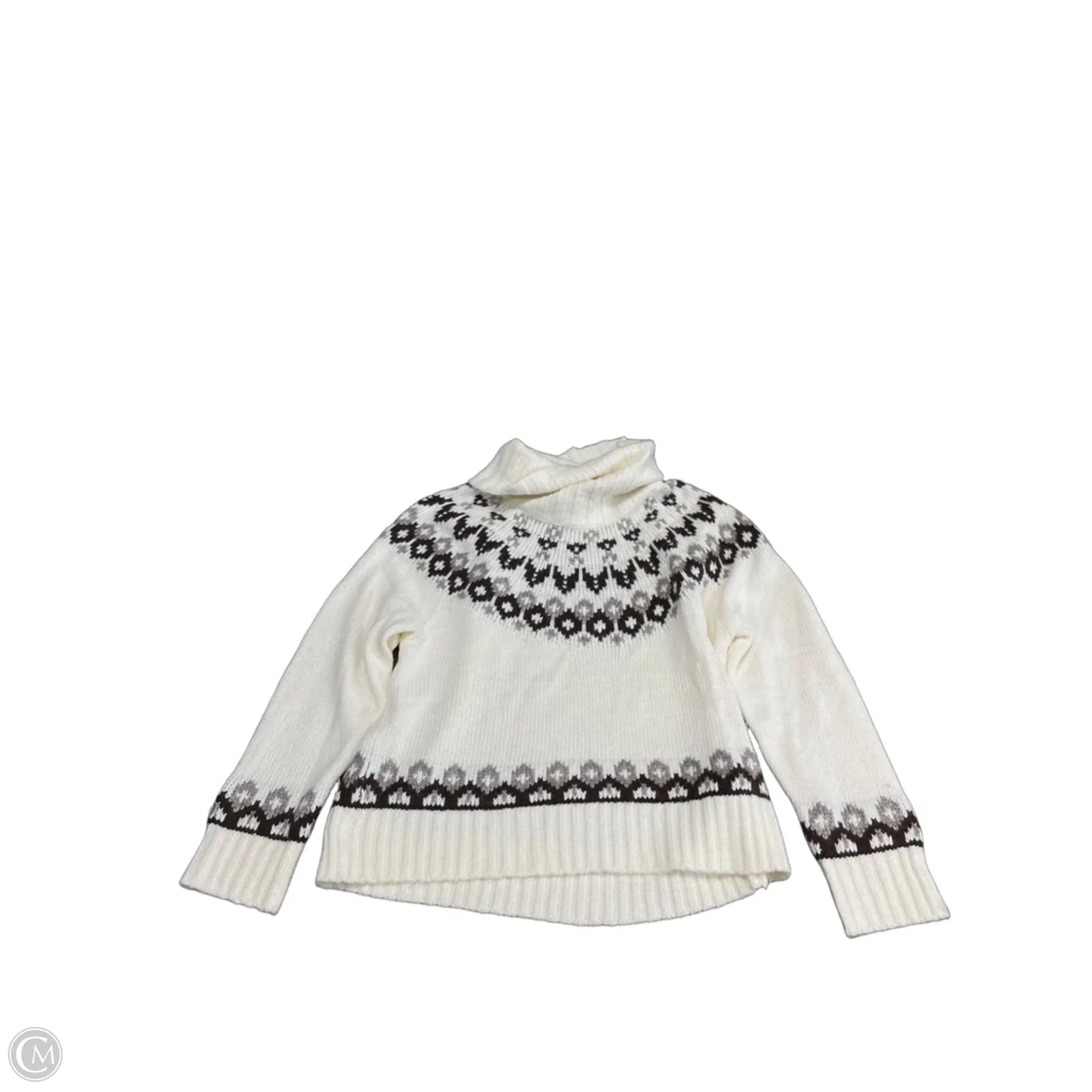 Sweater By Loft In Cream, Size: L