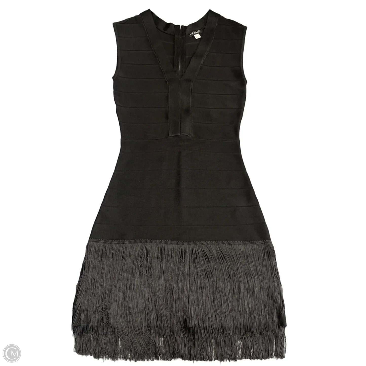 Dress Party Midi By Venus In Black, Size: 6