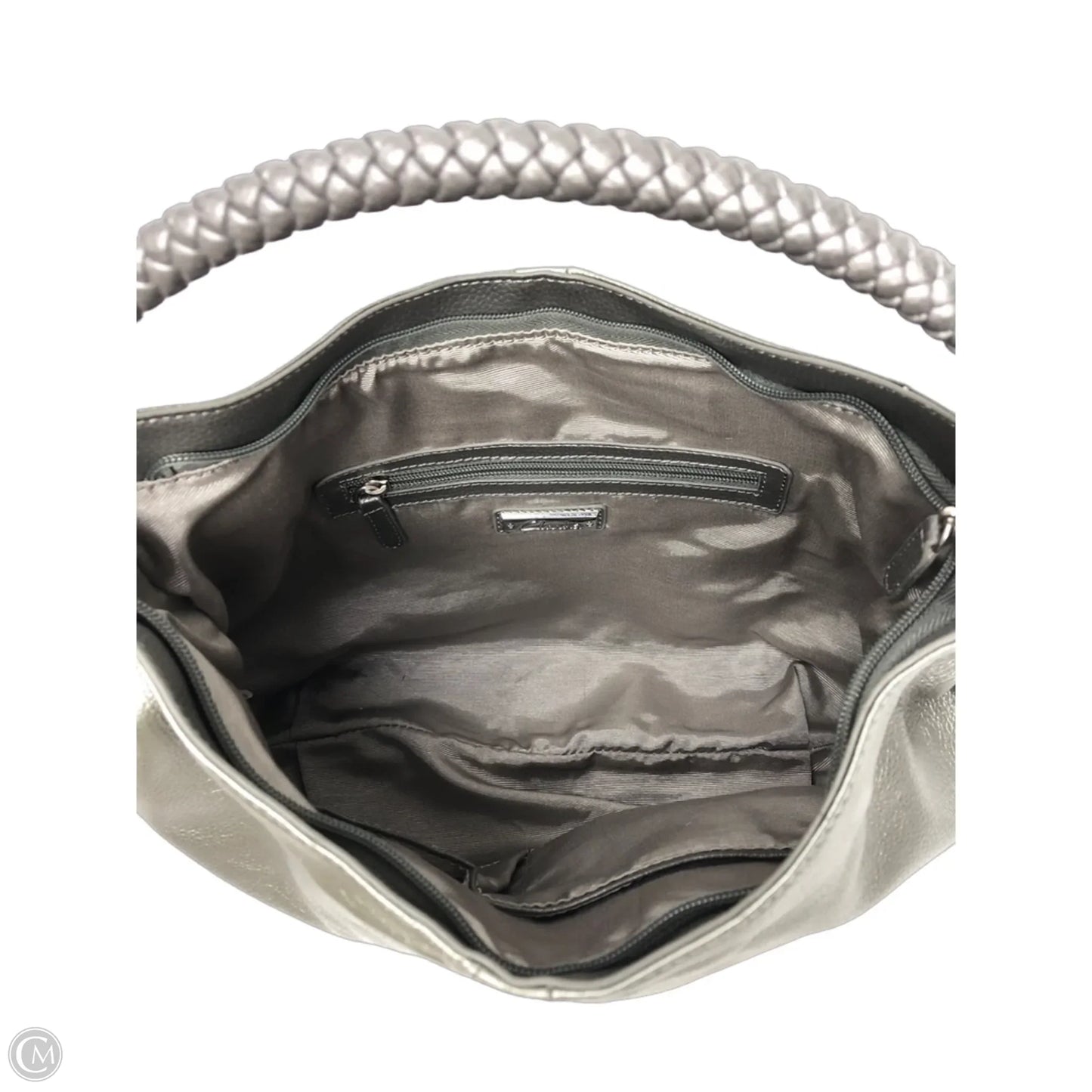 Handbag Leather By Clarks, Size: Medium