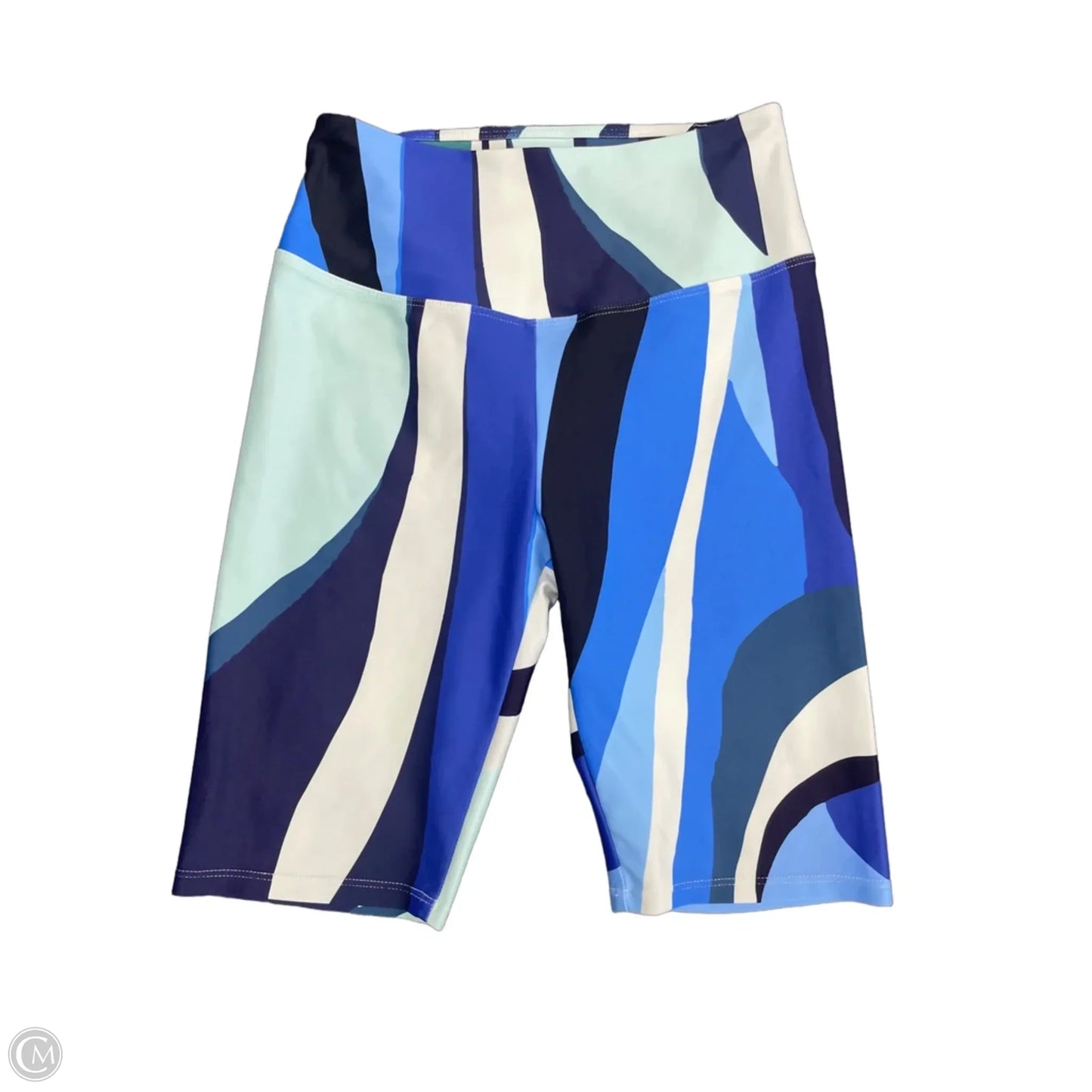 Athletic Shorts By Clothes Mentor In Blue & White, Size: M